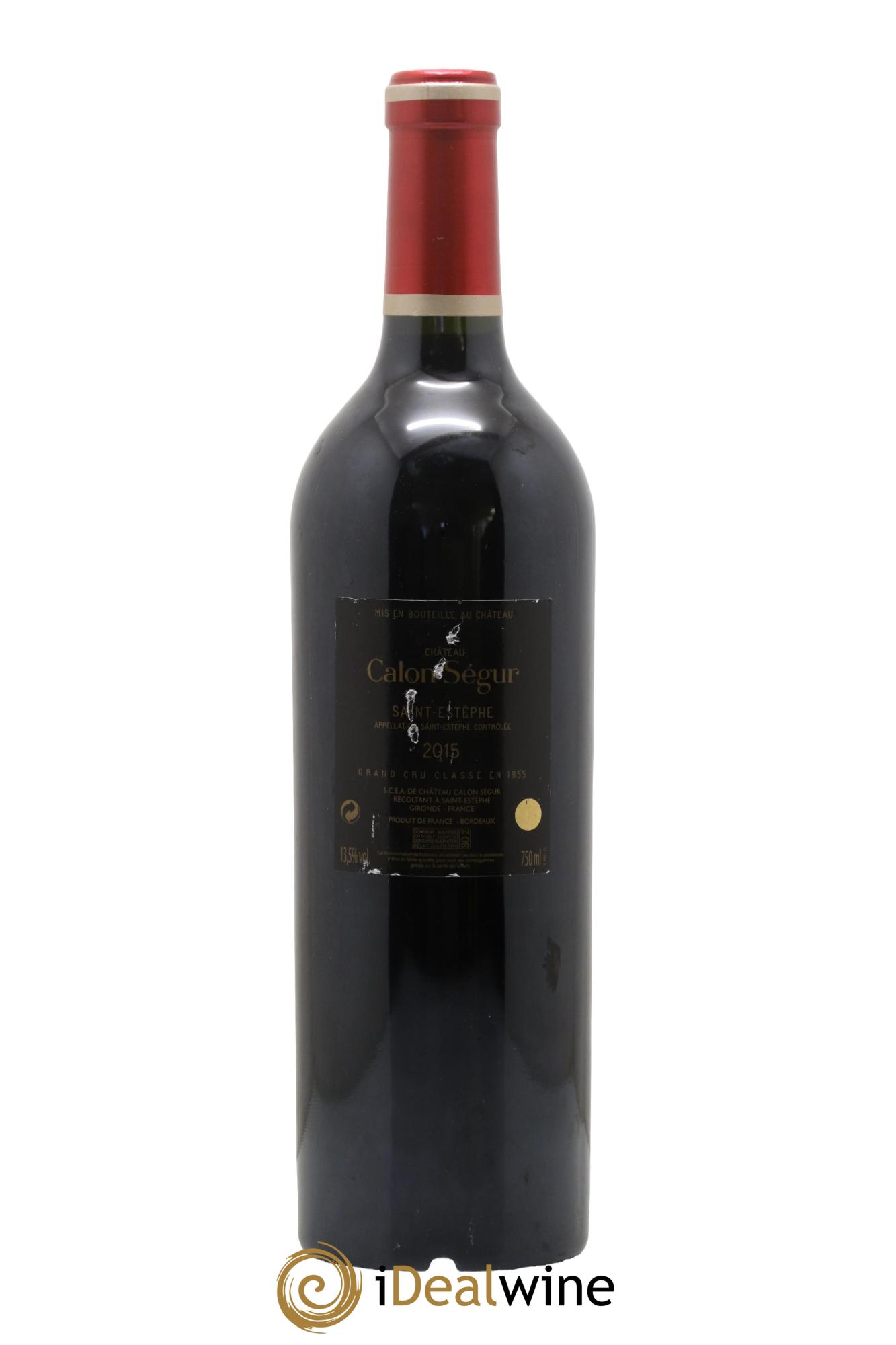 Château Calon Ségur 3ème Grand Cru Classé 2015 - Lot de 1 bouteille - 1