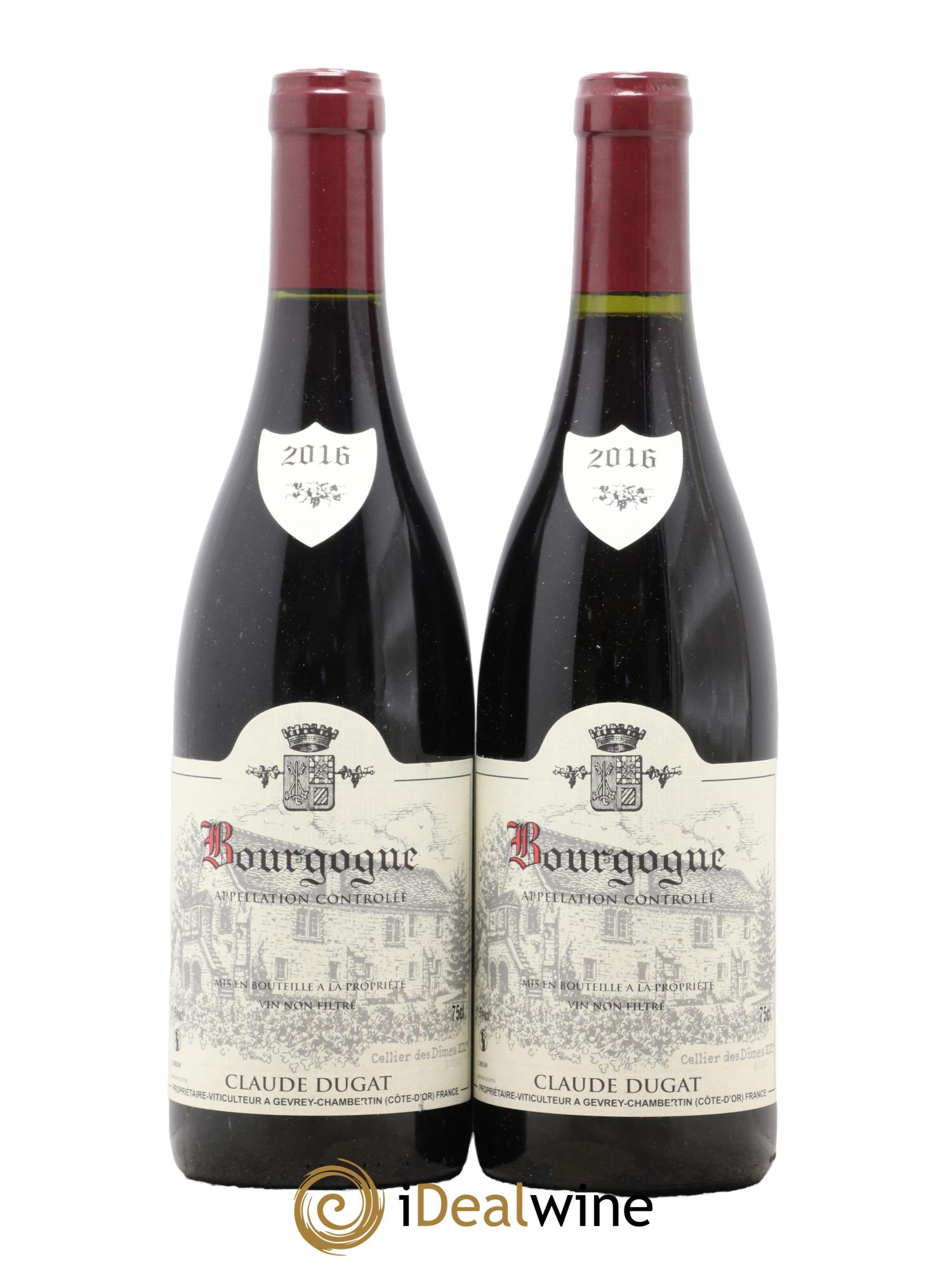 Bourgogne Claude Dugat 2016 - Lot de 2 bouteilles - 0