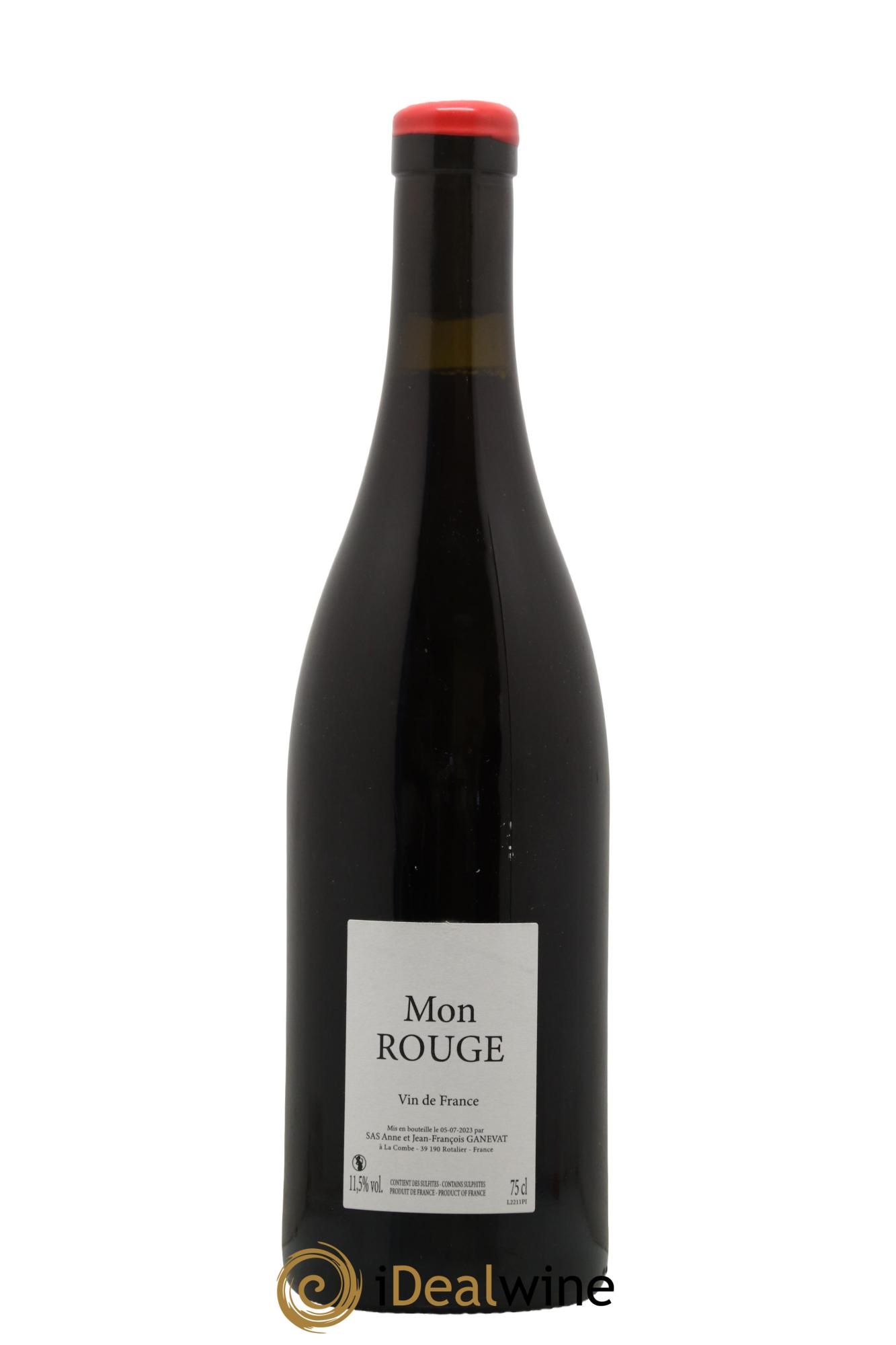 Vin de France Mon Rouge Anne et Jean François Ganevat 2022 - Lot de 1 bouteille - 0