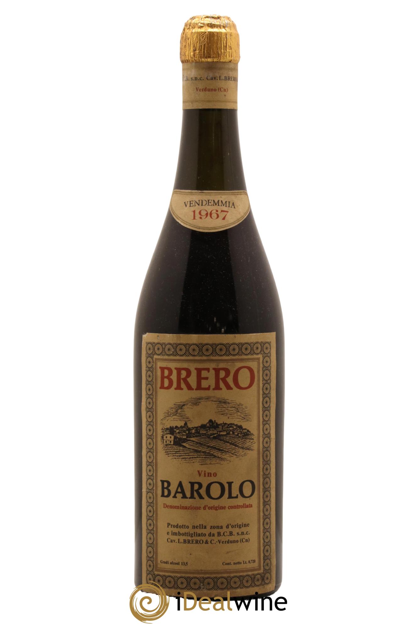 Barolo Brero 1967 - Lot de 1 bouteille - 0