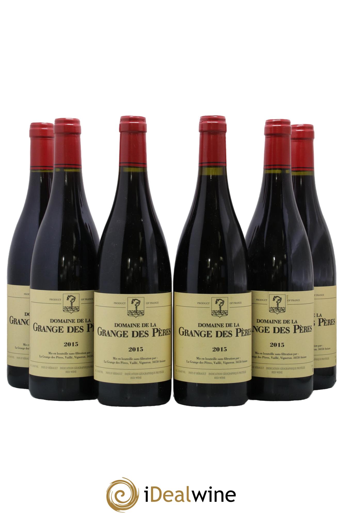 Pays d'Hérault Grange des Pères Laurent Vaillé 2015 - Lot of 6 bottles - 0