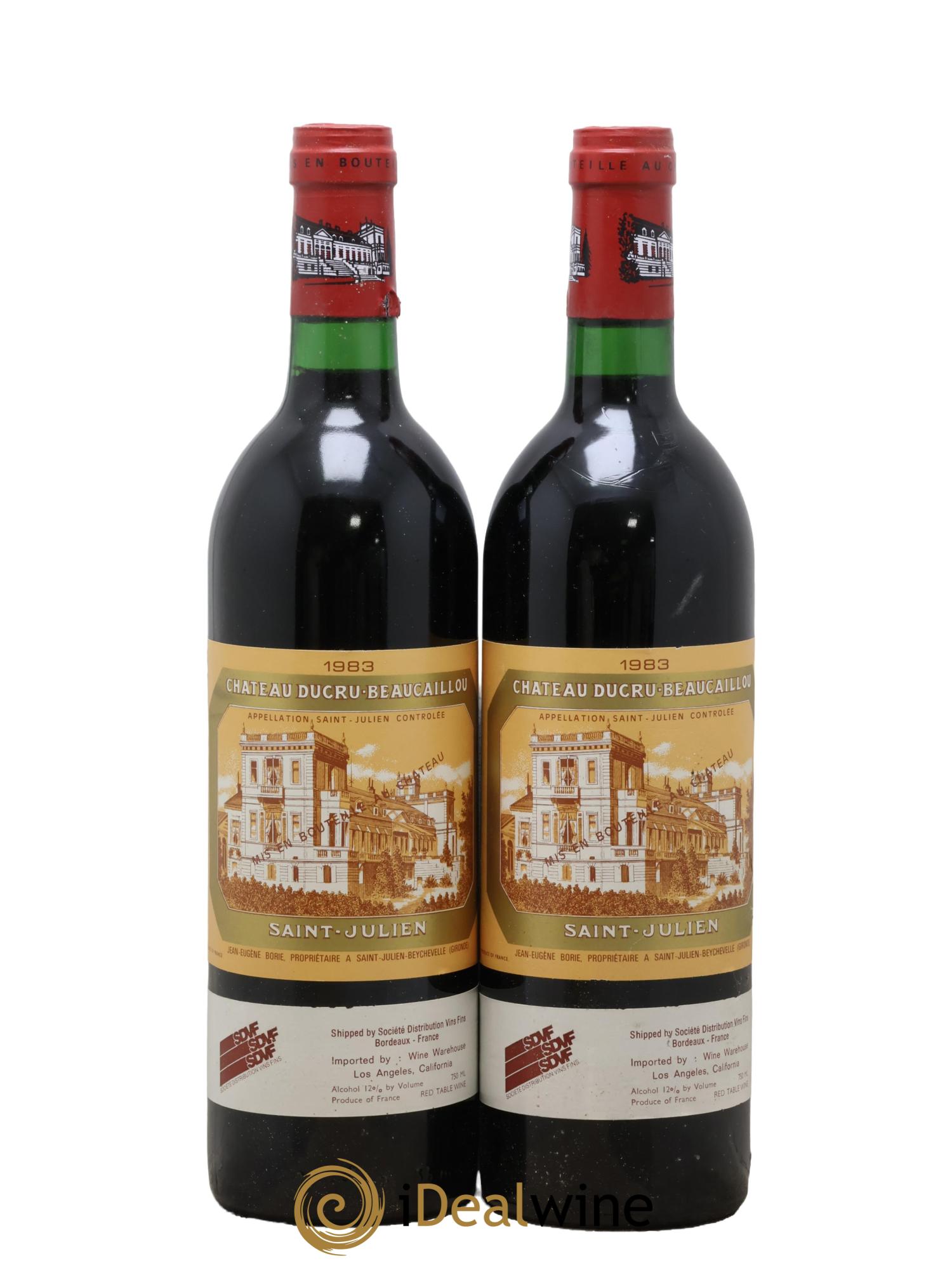 Château Ducru Beaucaillou 2ème Grand Cru Classé 1983 - Lot de 2 bouteilles - 0