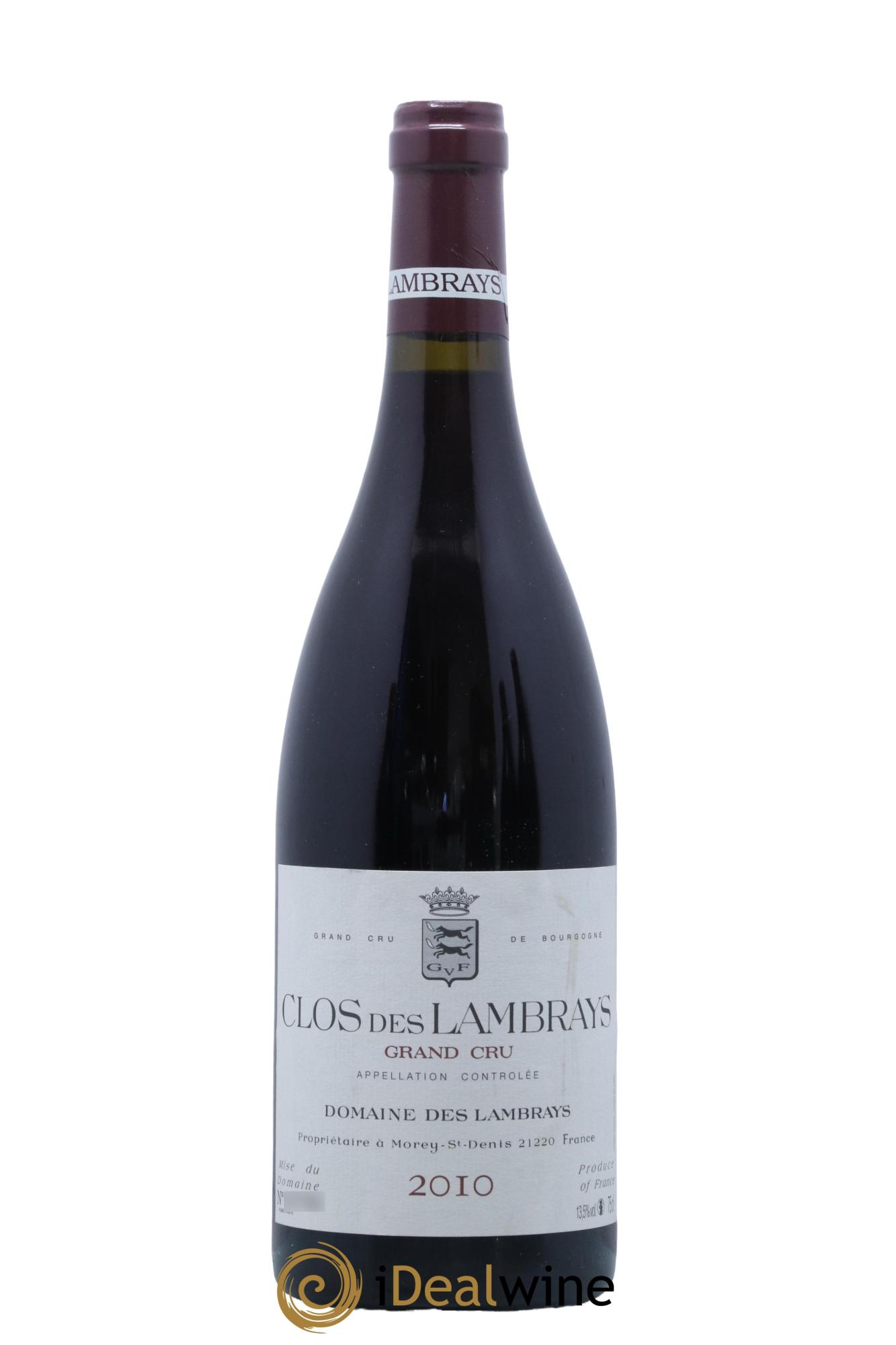 Clos des Lambrays Grand Cru Domaine des Lambrays 2010 - Lot de 1 bouteille - 0