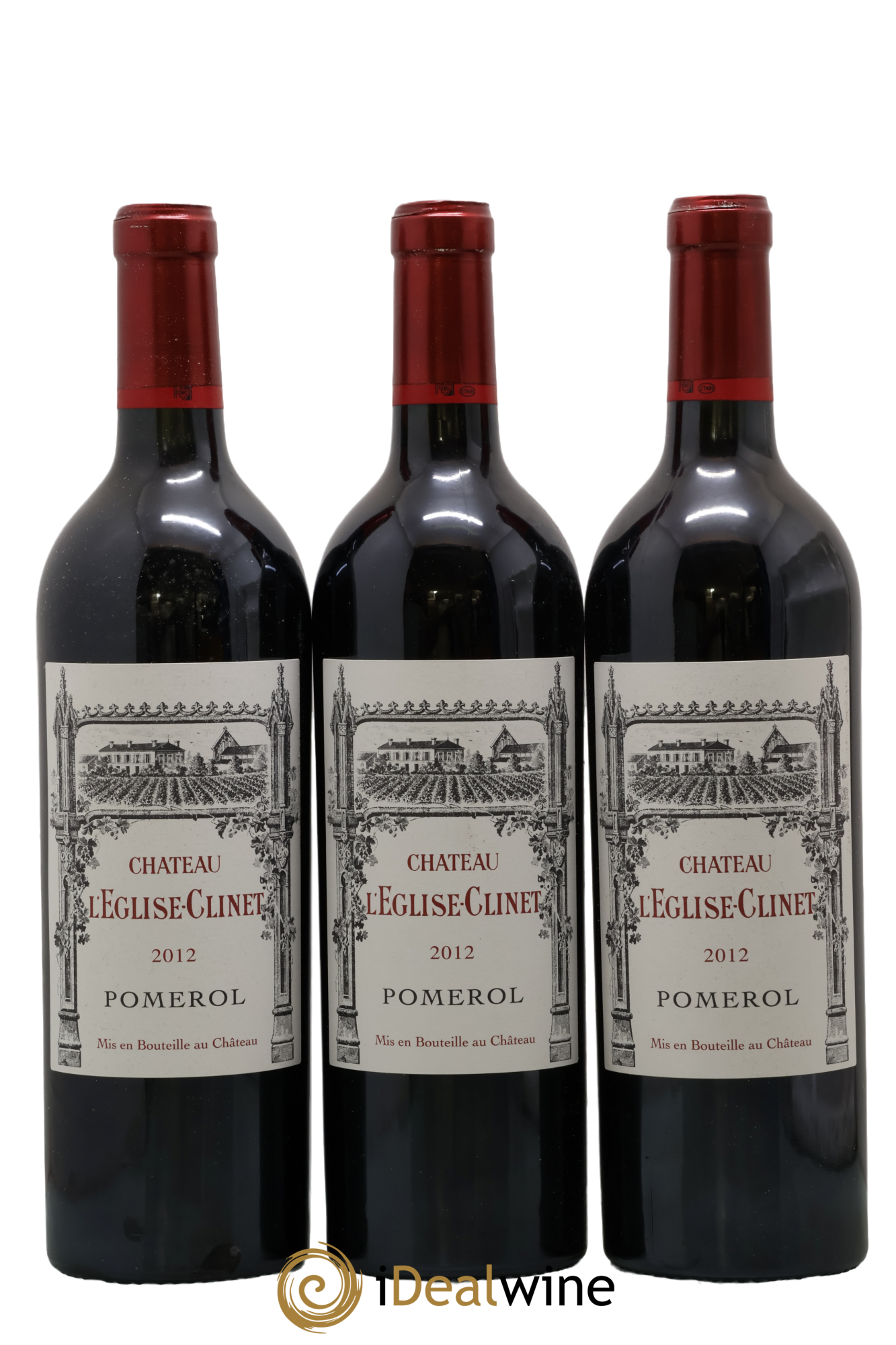 Château l' Église Clinet 2012 - Lot de 3 bouteilles - 0