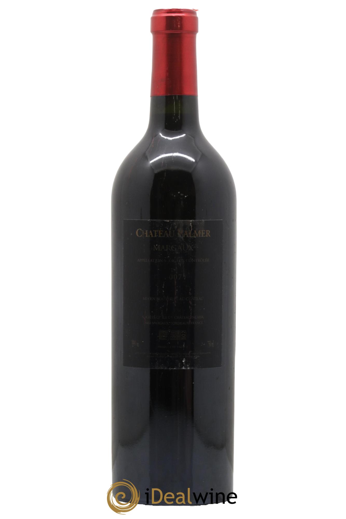 Château Palmer 3ème Grand Cru Classé 2007 - Lot de 1 bouteille - 1