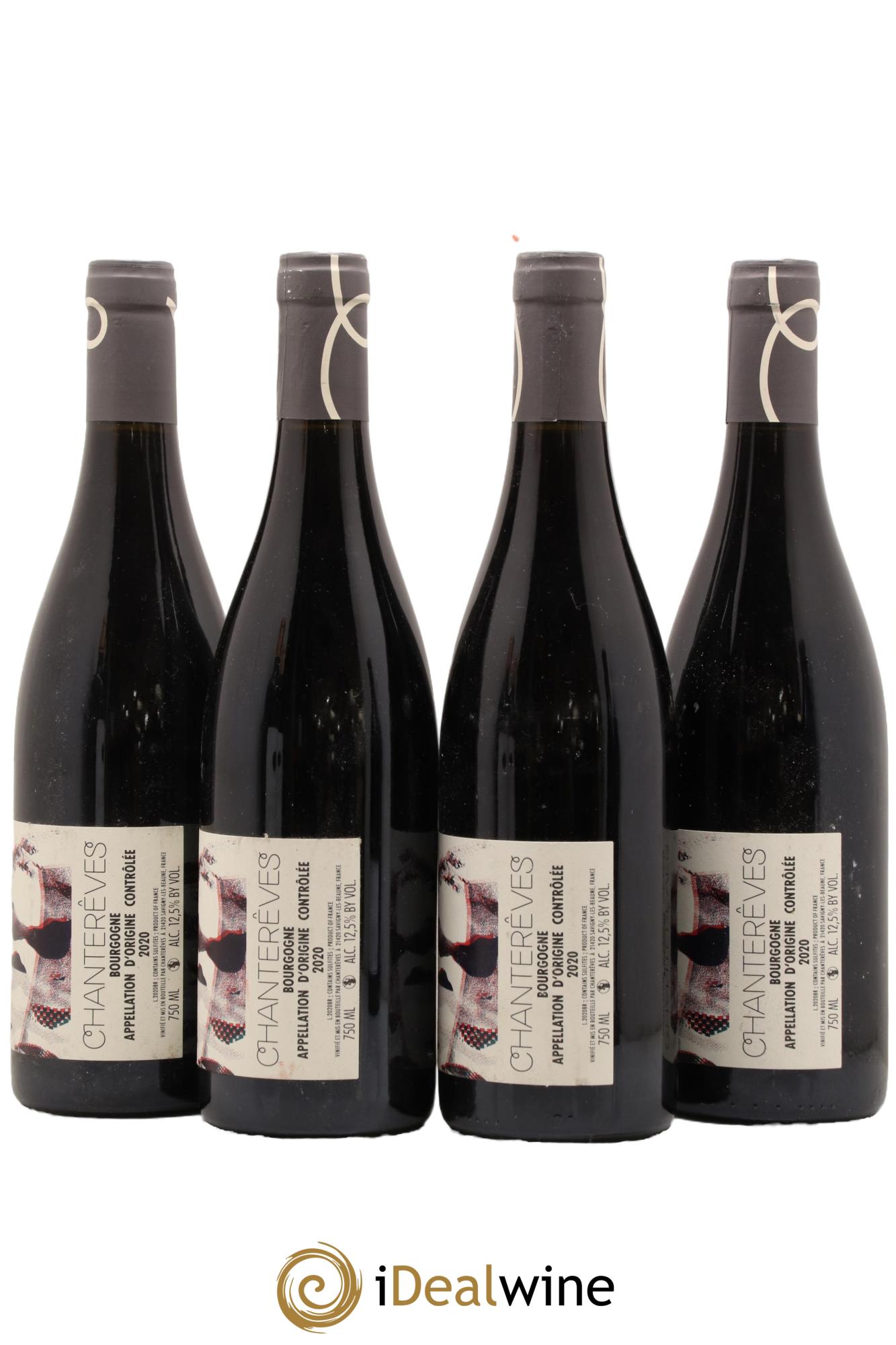 Bourgogne Pinot Noir Chanterêves 2020 - Lot de 4 bouteilles - 1