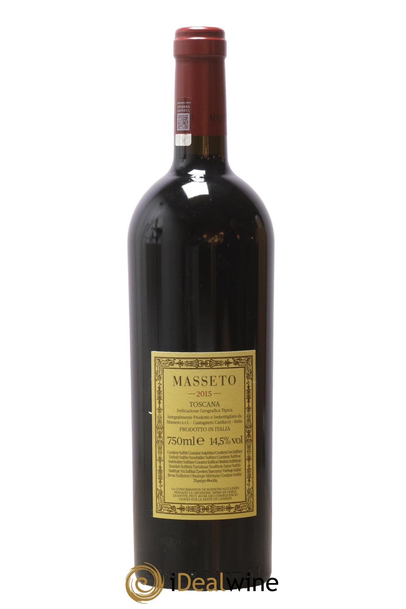 Toscana IGT Tenuta Dell'Ornellaia Masseto Frescobaldi 2015 - Posten von 1 Flasche - 1