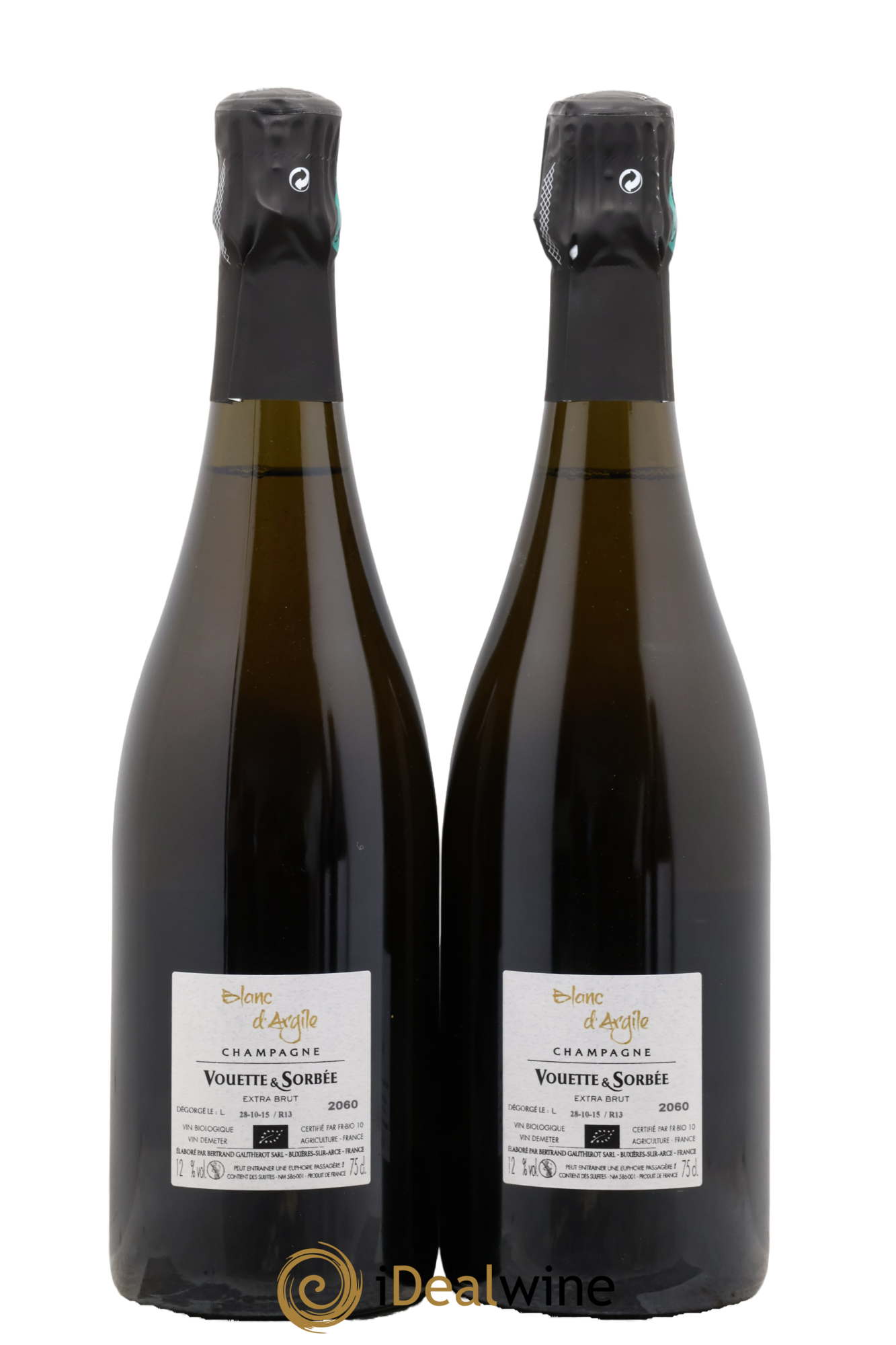 Blanc d'Argile Vouette et Sorbée 2013 - Lot of 2 bottles - 1