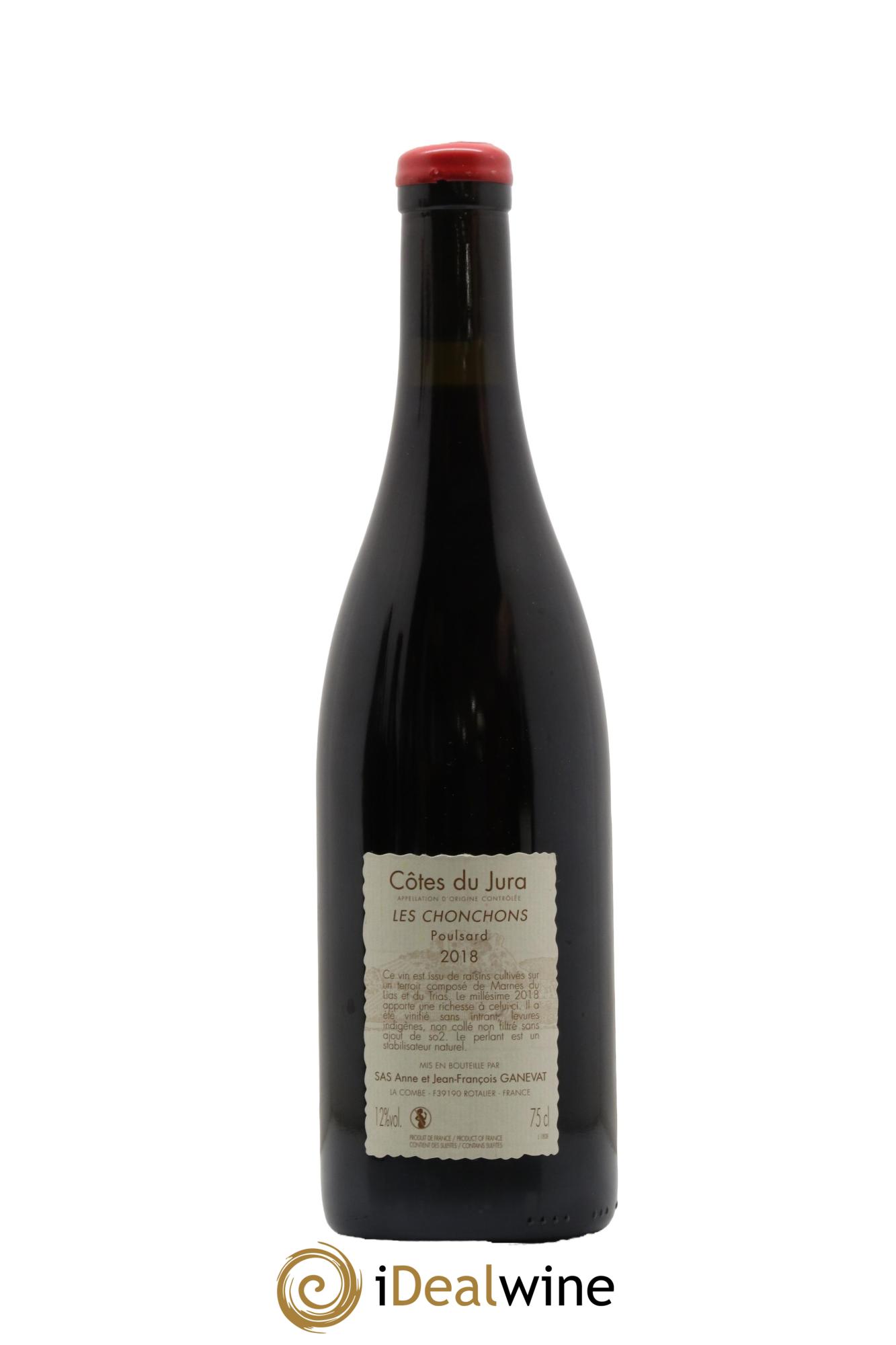 Côtes du Jura Les Chonchons Anne et Jean François Ganevat 2018 - Lot de 1 bouteille - 1
