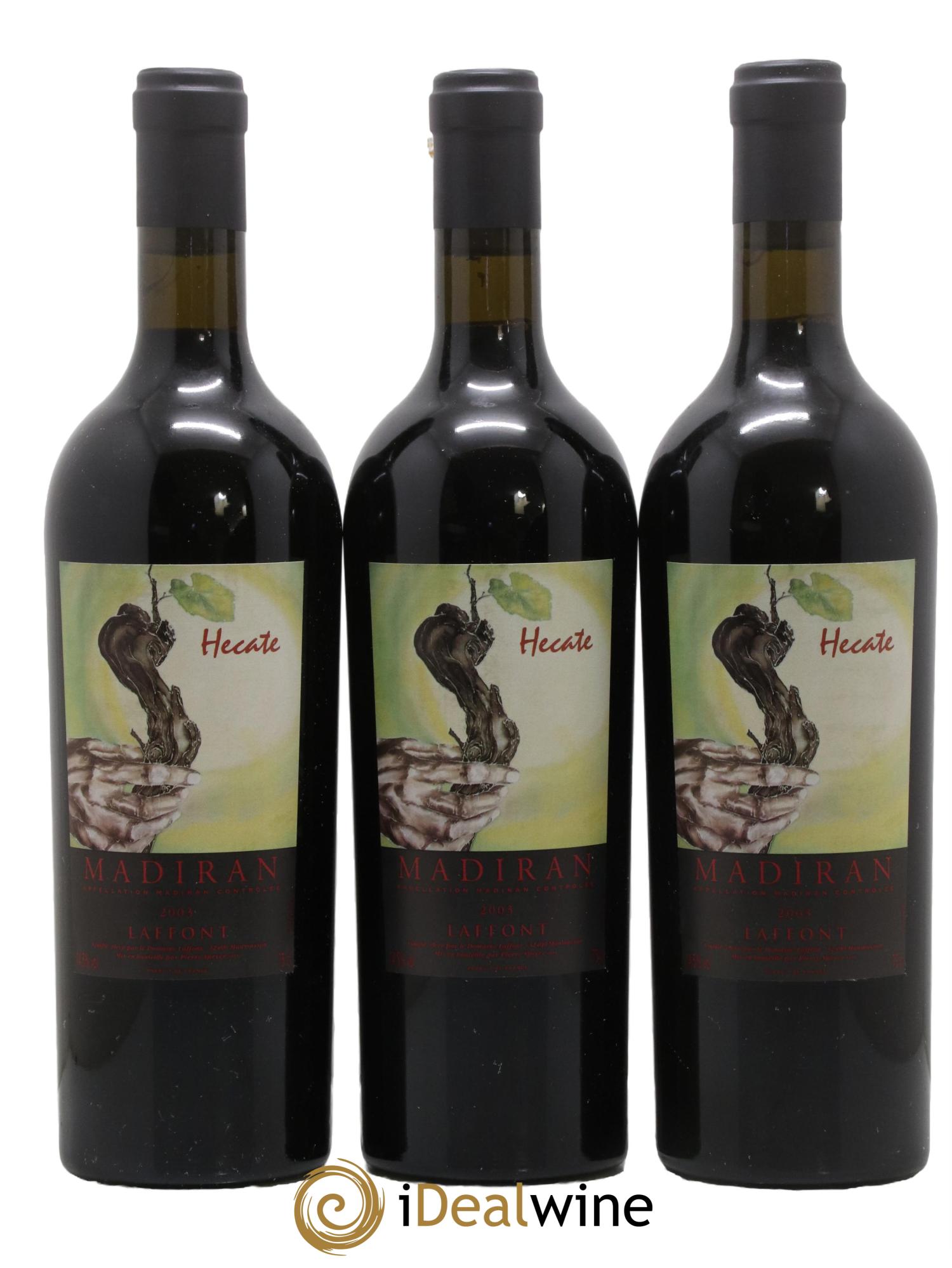 Madiran Cuvée Hécate Domaine Laffont 2003 - Lot de 3 bouteilles - 0