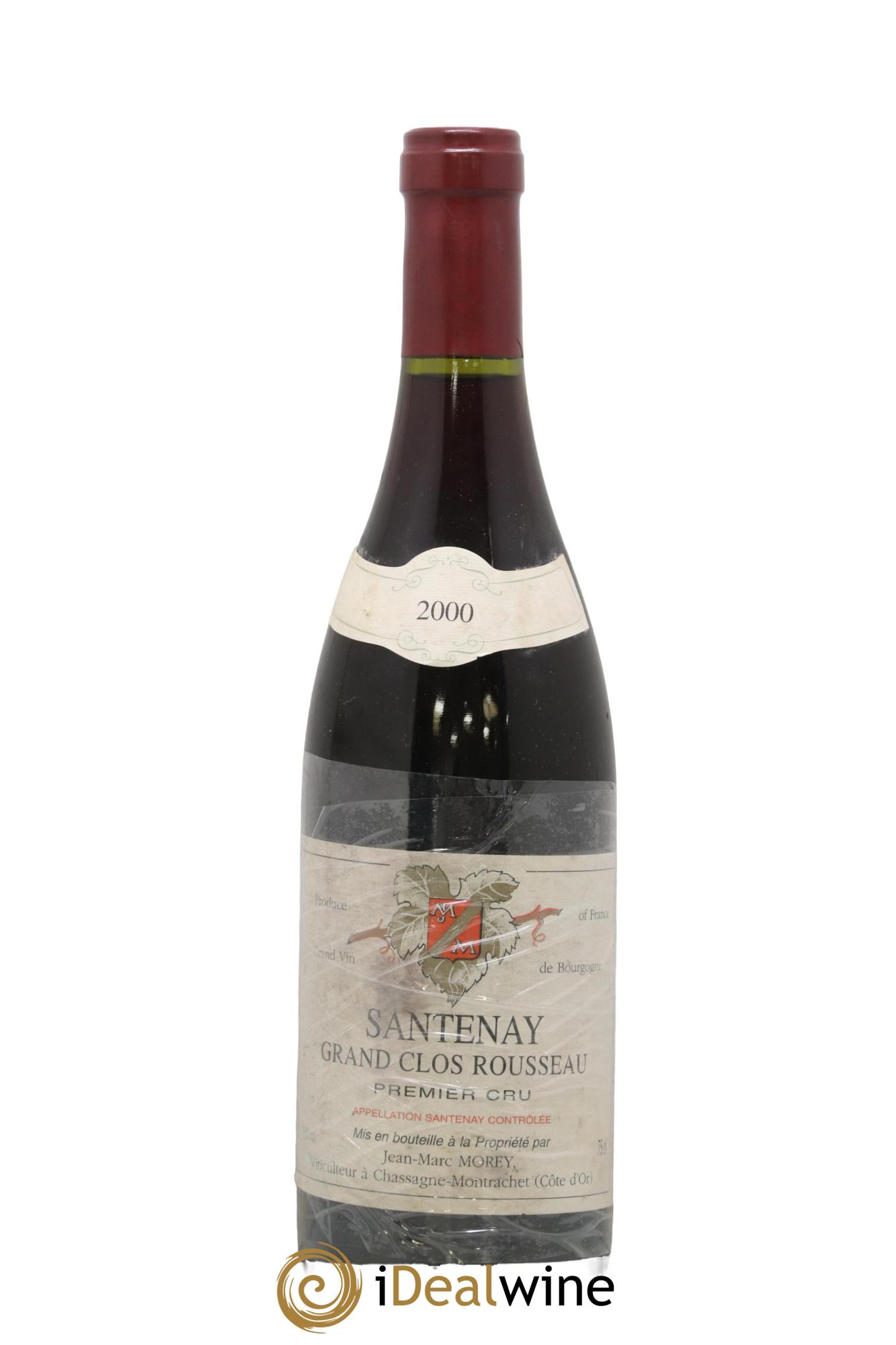 Santenay 1er Cru Clos Rousseau Jean-Marc Morey 2000 - Lot de 1 bouteille - 0