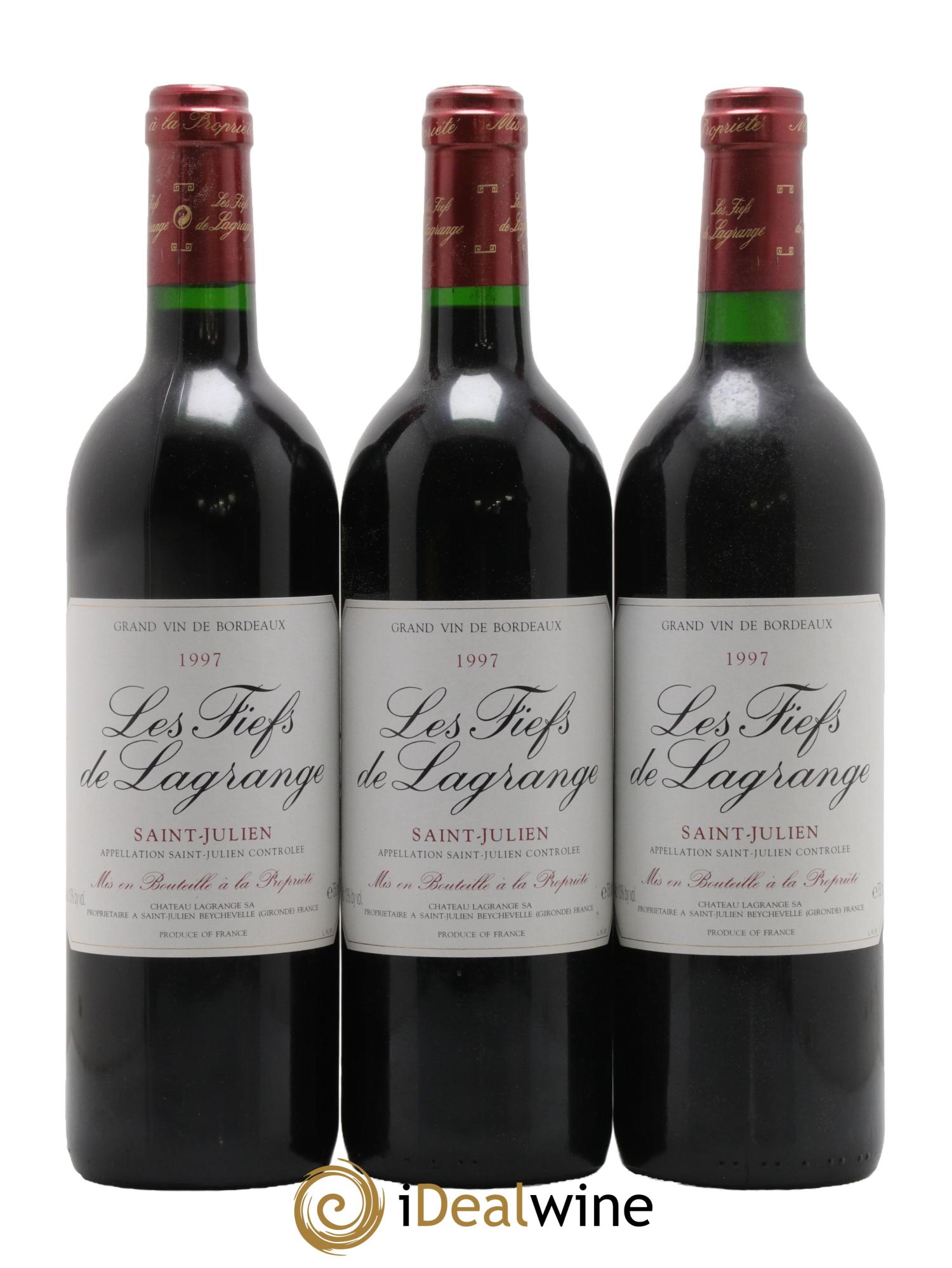 Les Fiefs de Lagrange Second Vin 1997 - Posten von 6 Flaschen - 2