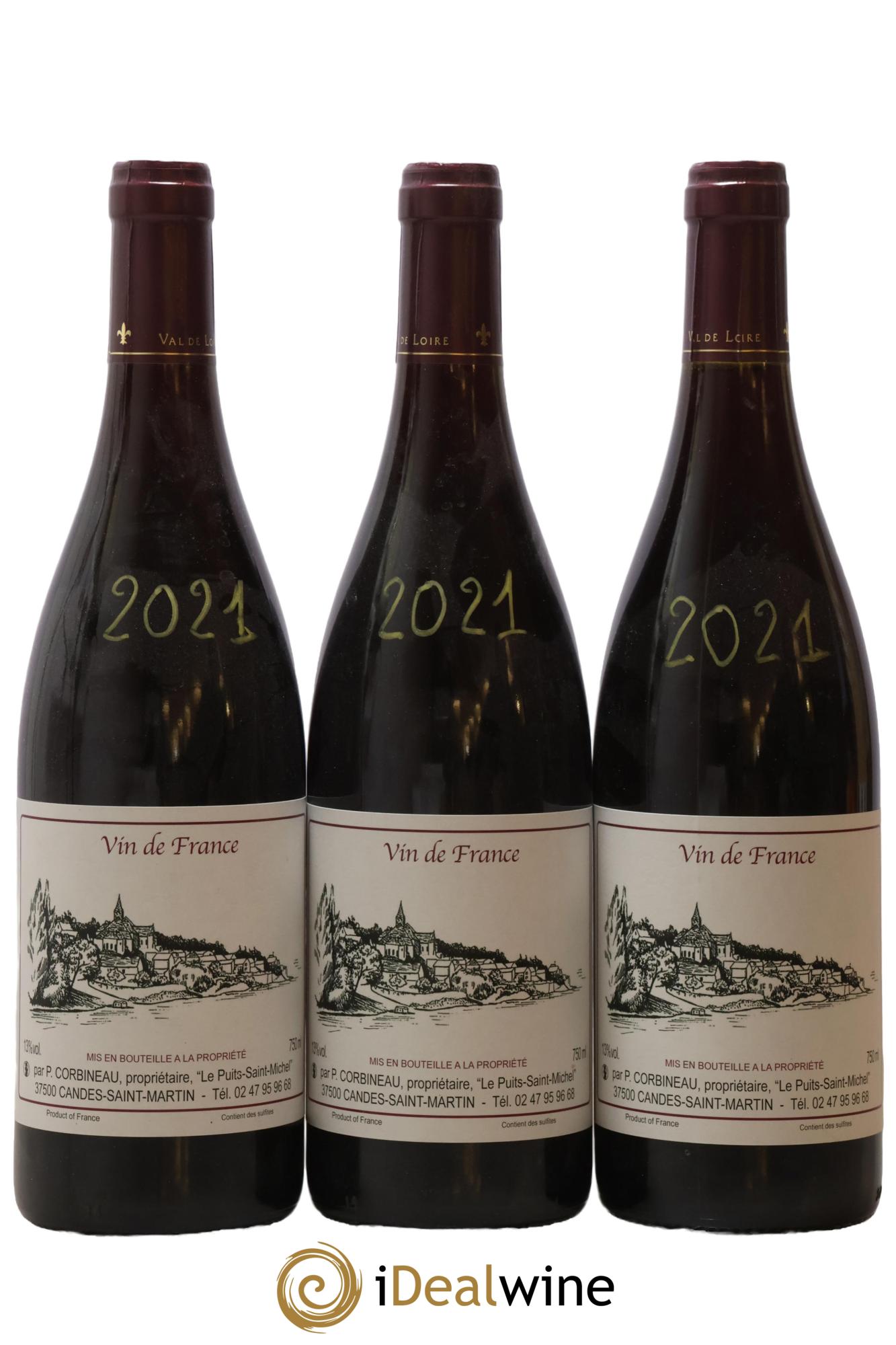 Vin de France Patrick Corbineau 2021 - Lot de 3 bouteilles - 0