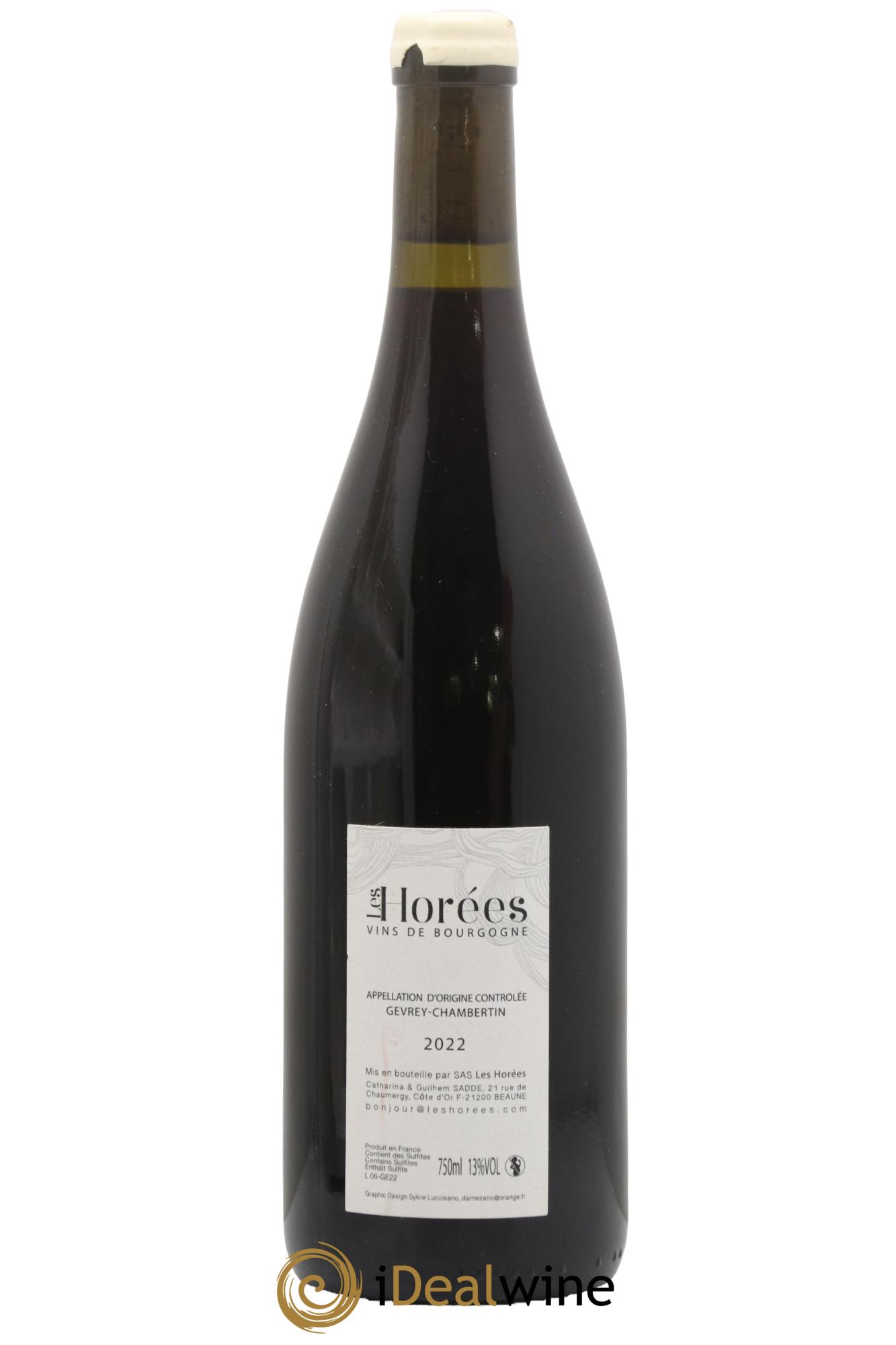 Gevrey-Chambertin En Reniard Les Horées 2022 - Lot de 1 bouteille - 1
