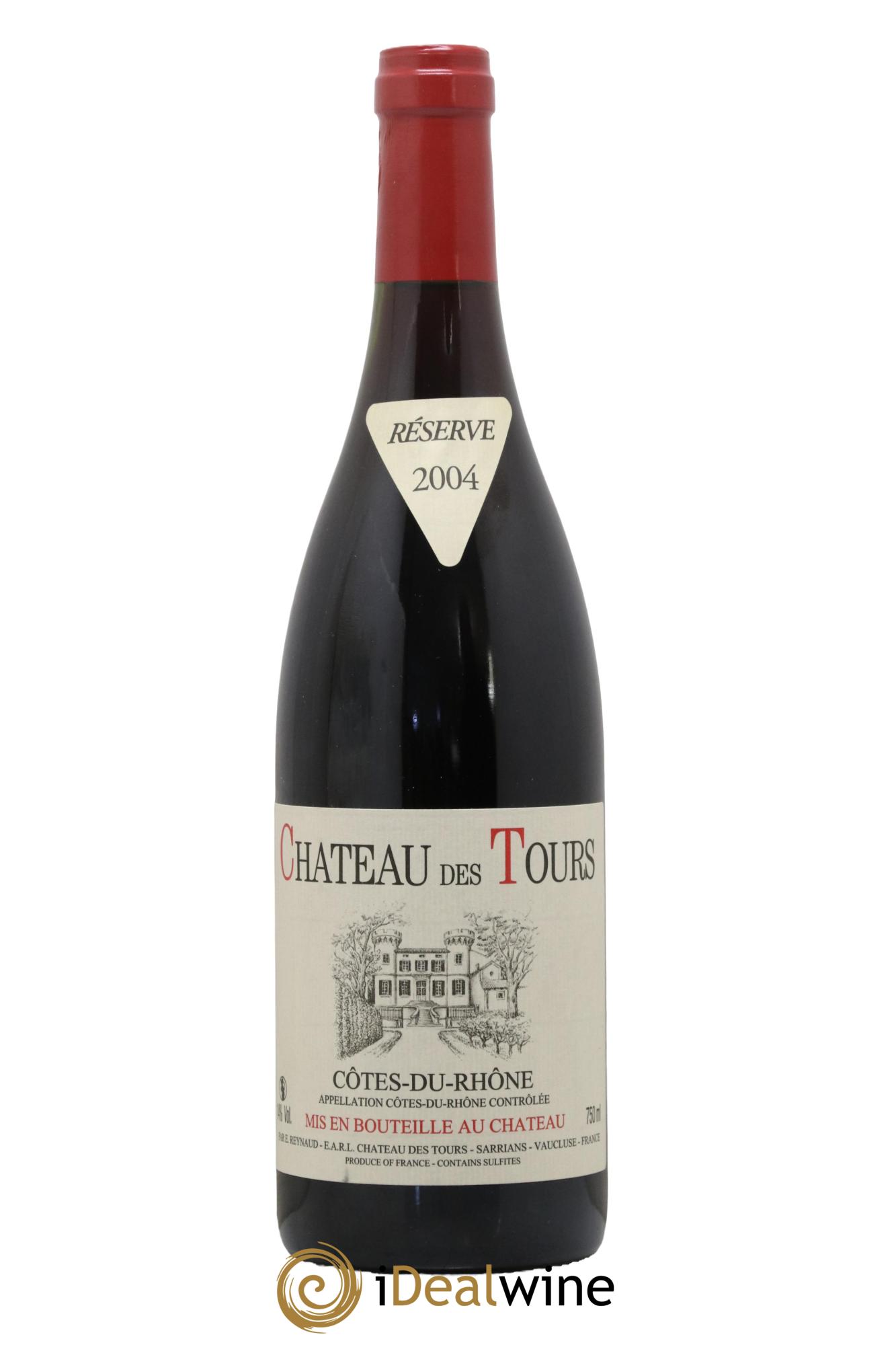 Côtes-du-Rhône Château des Tours Emmanuel Reynaud 2004 - Lot de 1 bouteille - 0
