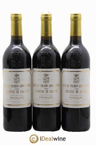 Château Pichon Longueville Comtesse de Lalande 2ème Grand Cru Classé 2009 - Lot de 3 bouteilles - 0