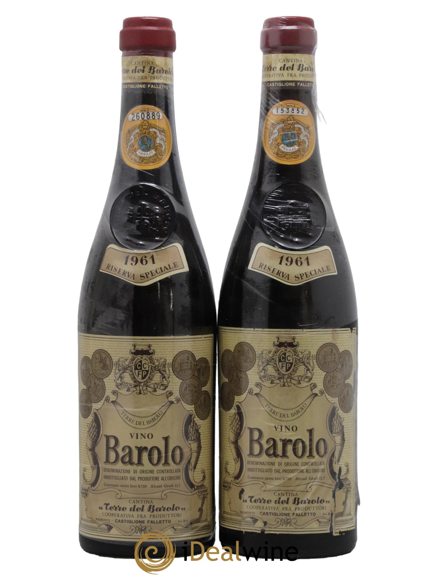 Barbaresco DOCG Riserva Speciale Terre del Barolo 1961 - Posten von 2 Flaschen - 0
