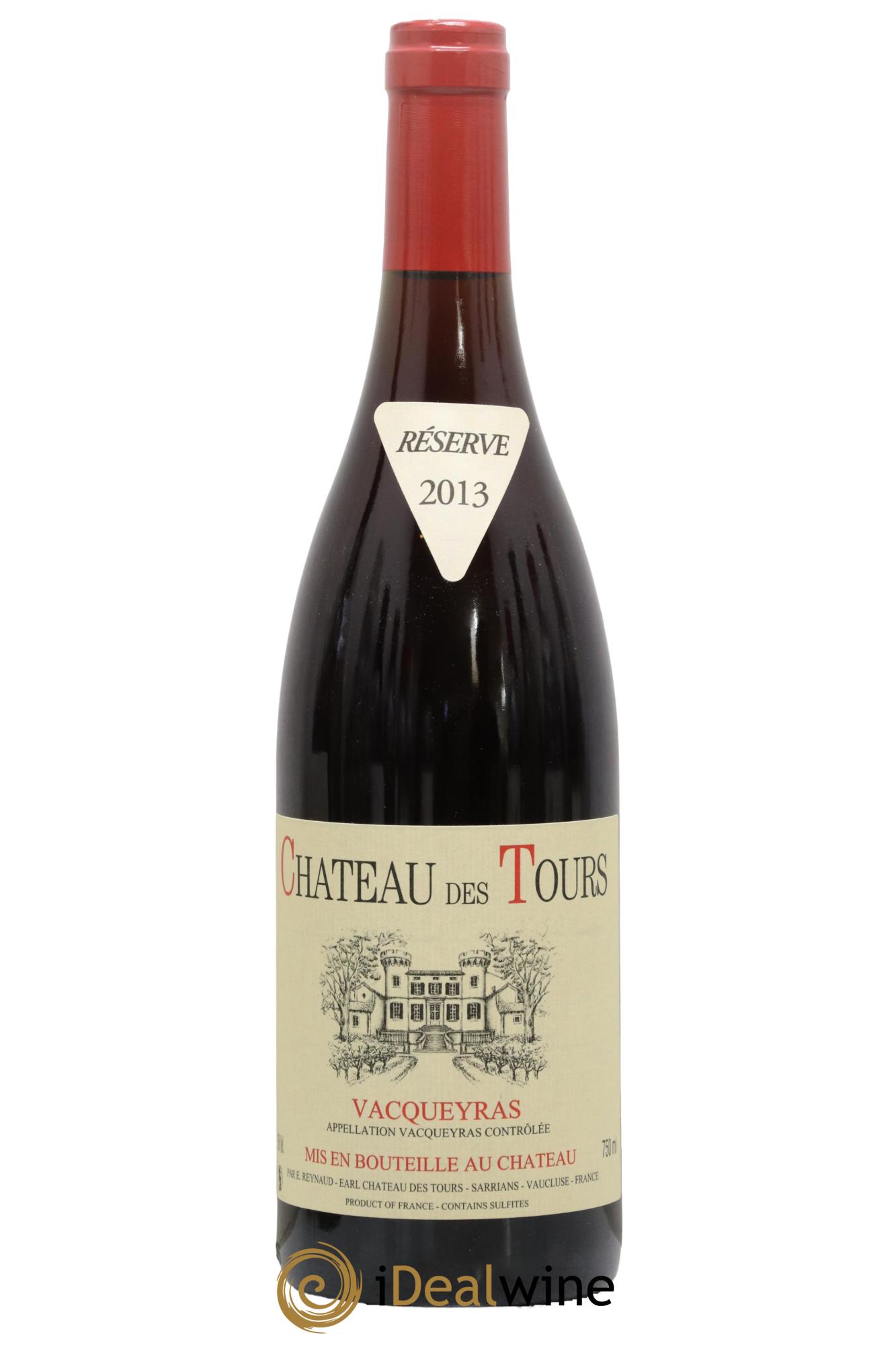 Vacqueyras Château des Tours Emmanuel Reynaud 2013 - Lot de 1 bouteille - 0