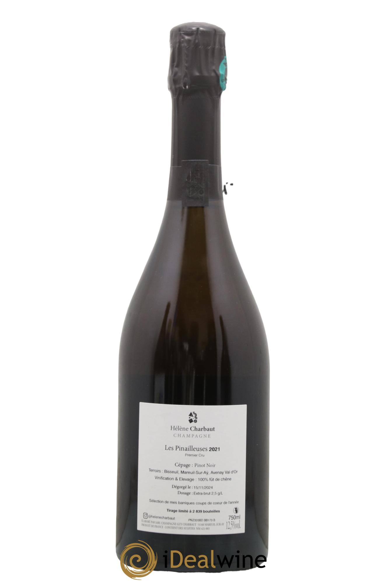Champagne Les Pinailleuses Hélène Charbaut 2021 - Lot of 1 bottle - 1