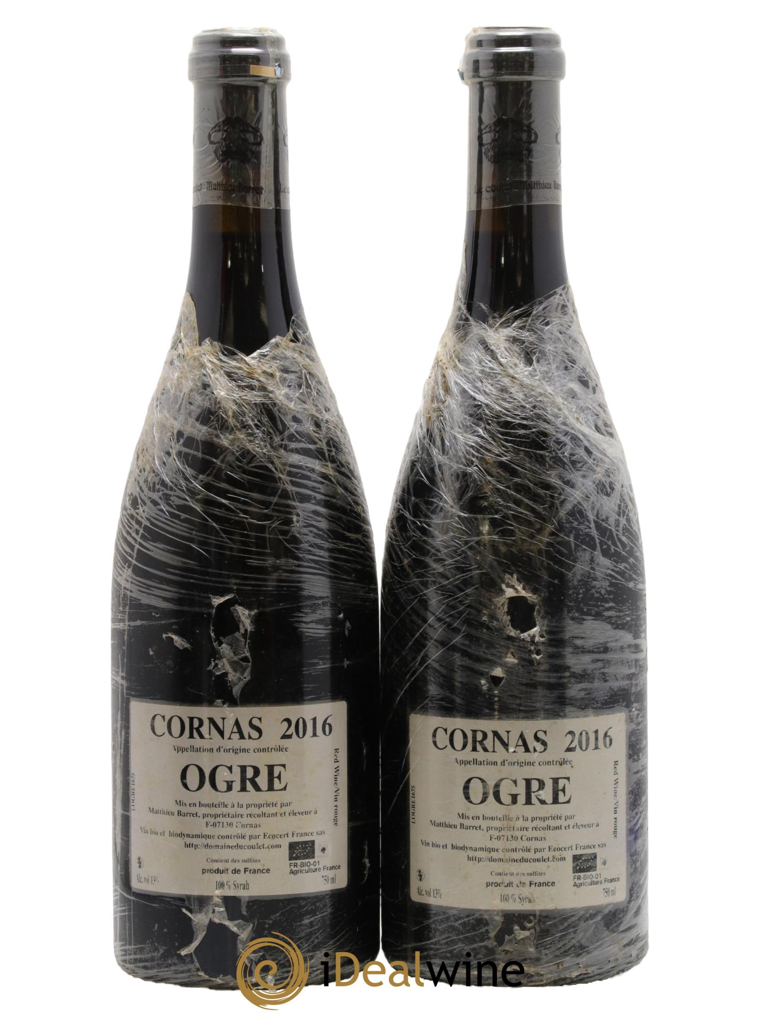 Cornas Ogre Coulet (Domaine du) - Matthieu Barret 2016 - Lot de 2 bouteilles - 1