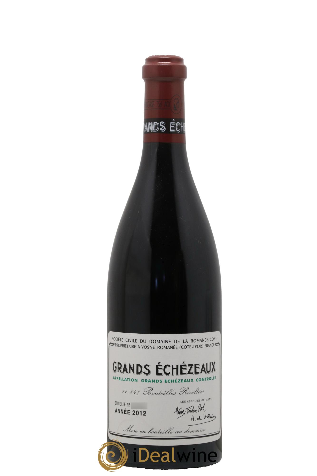 Grands-Echezeaux Grand Cru Domaine de la Romanée-Conti 2012 - Lot de 1 bouteille - 0
