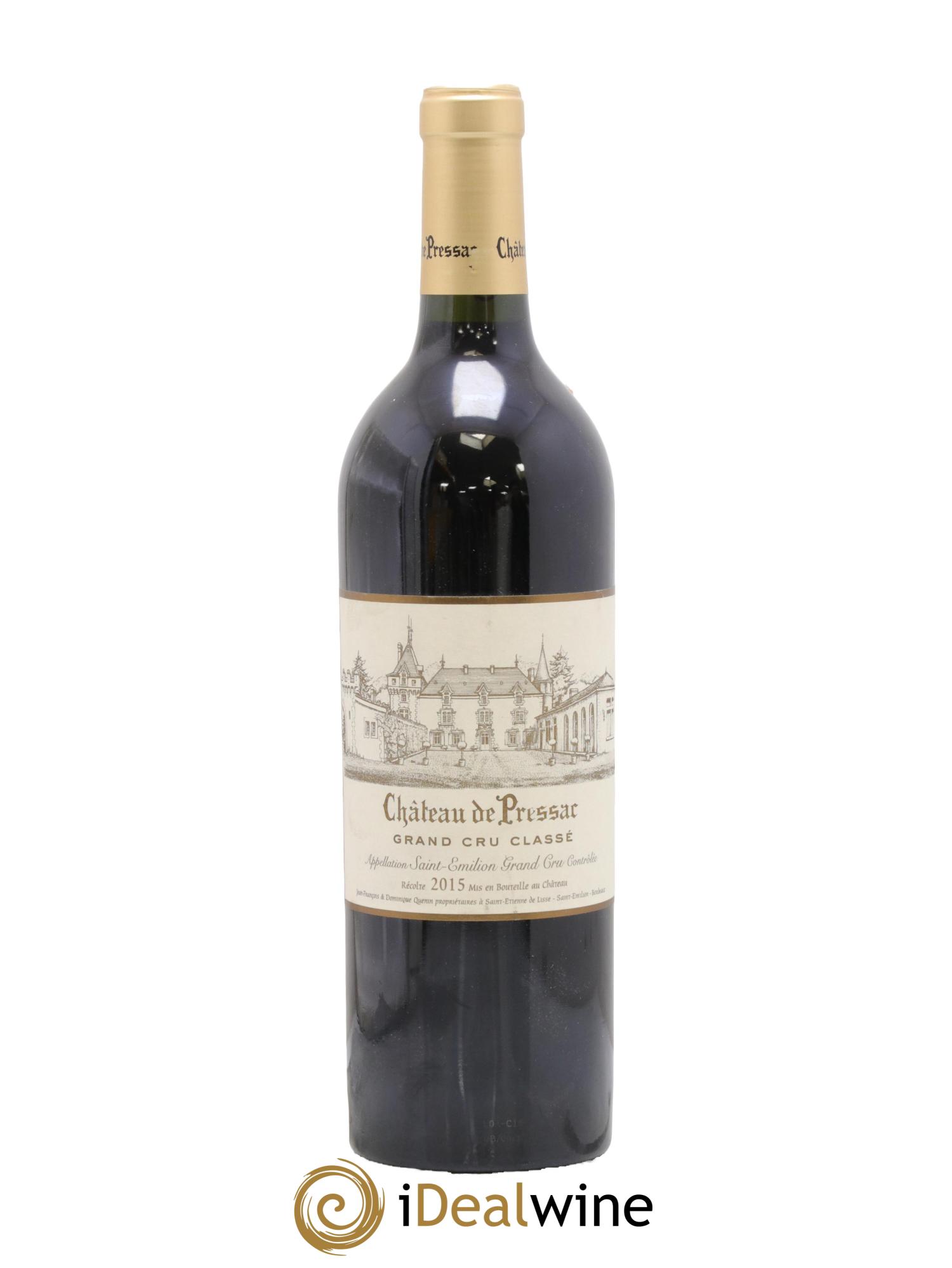 Château de Pressac Grand Cru Classé 2015 - Posten von 1 Flasche - 0
