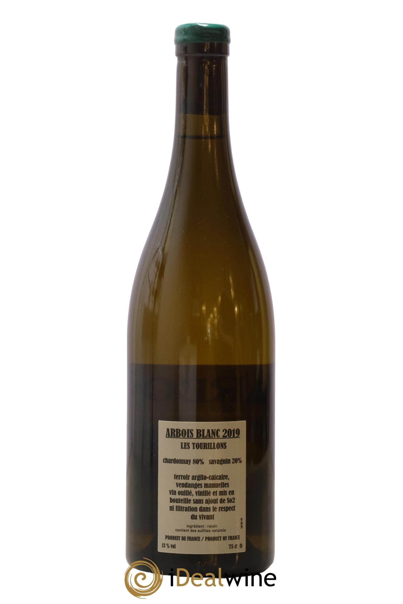 Arbois Chardonnay Savagnin Les Tourillons Adeline Houillon & Renaud Bruyère 2019 - Posten von 1 Flasche - 1