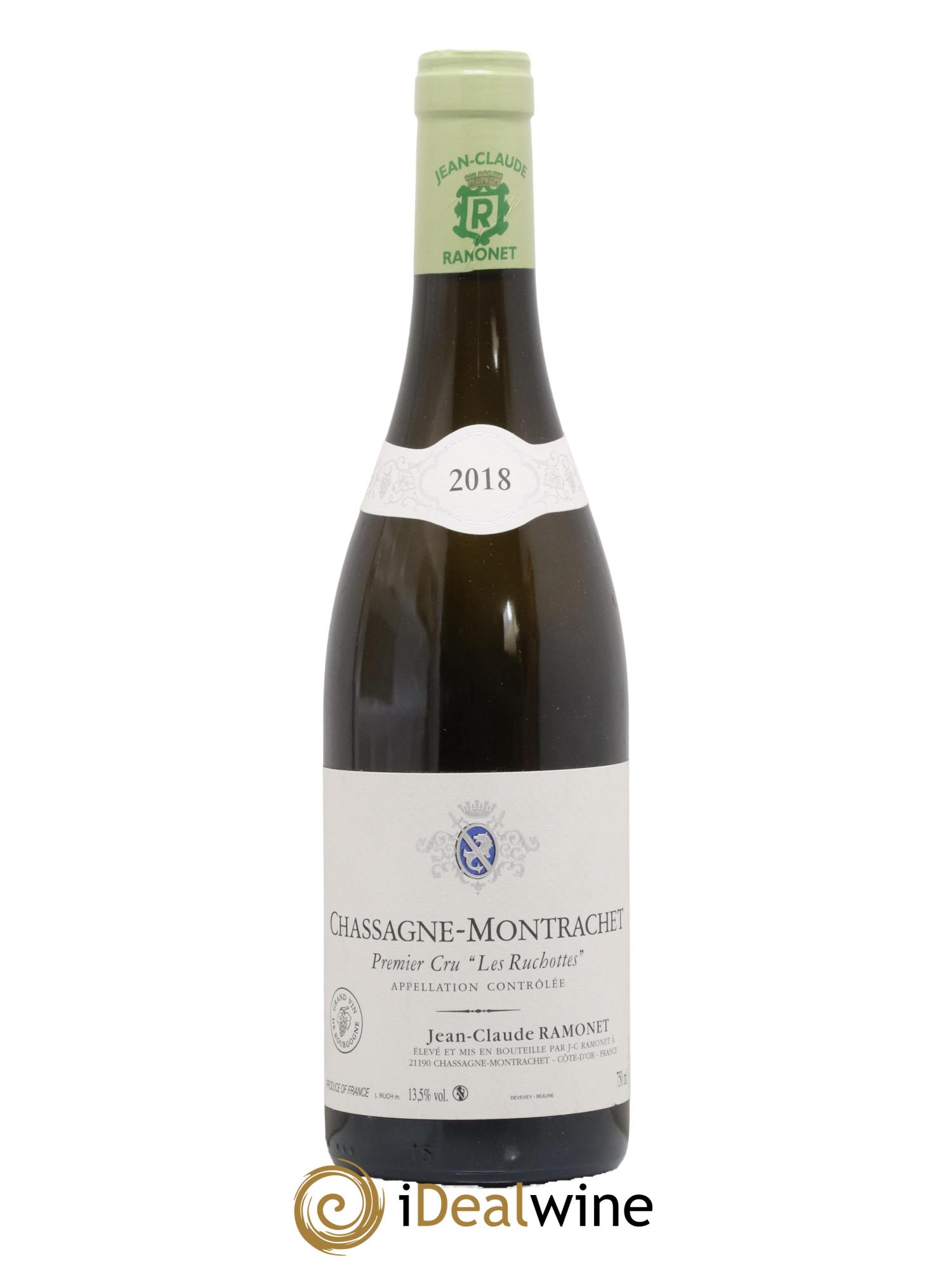 Chassagne-Montrachet 1er Cru Les Ruchottes Ramonet (Domaine) 2018 - Lot de 1 bouteille - 0