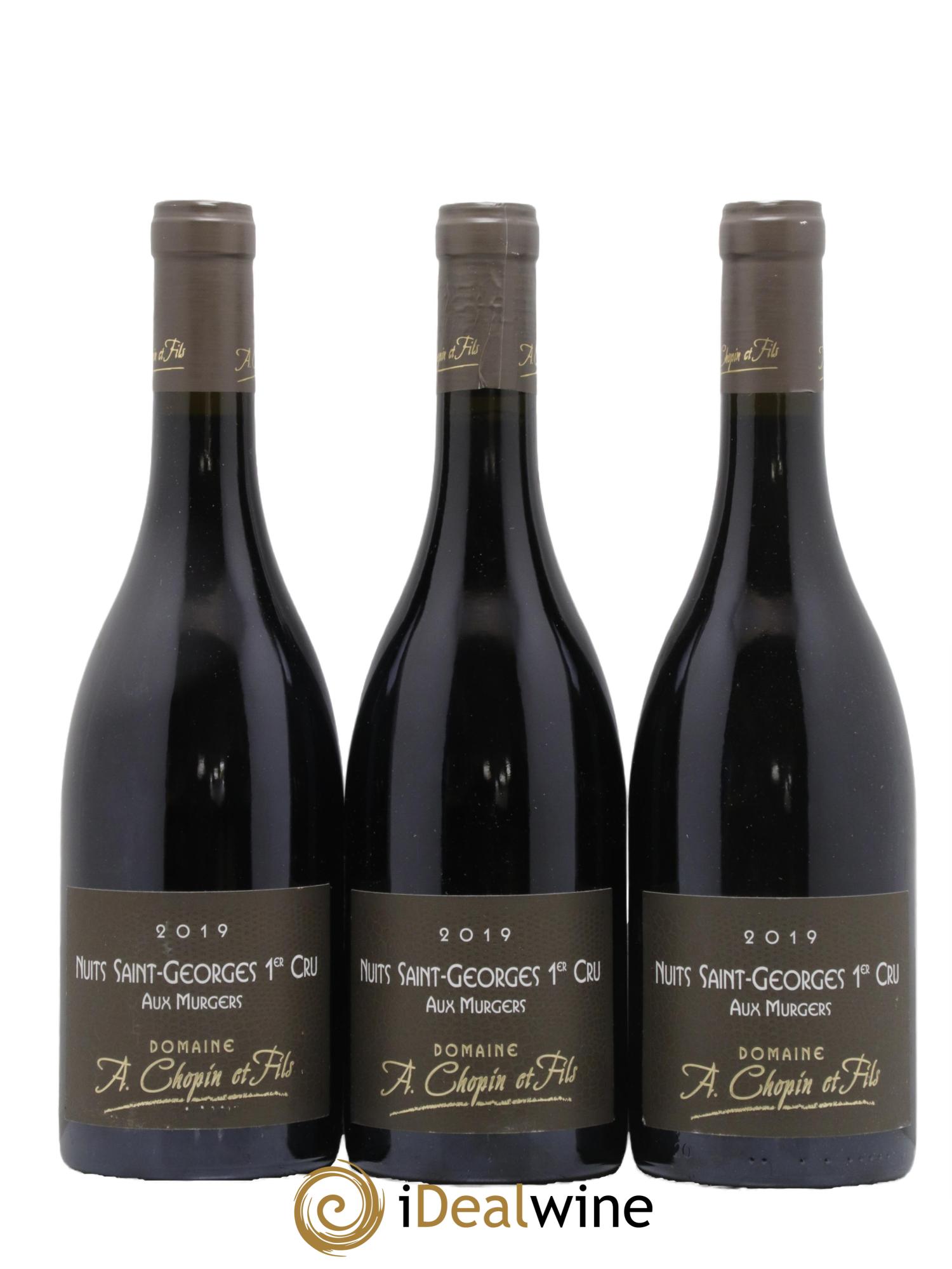 Nuits-Saint-Georges 1er Cru Aux Murgers Chopin et Fils 2019 - Lot de 3 bouteilles - 0