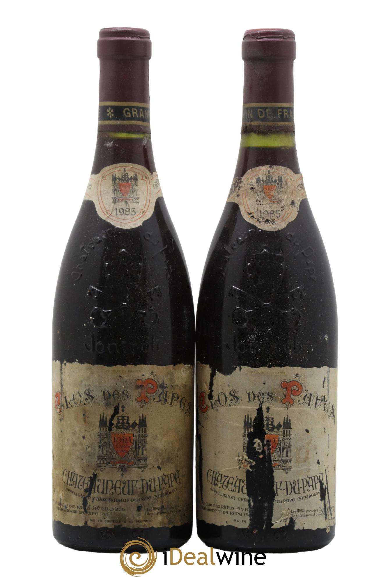 Châteauneuf-du-Pape Clos des Papes - Paul Avril 1985 - Posten von 2 Flaschen - 0