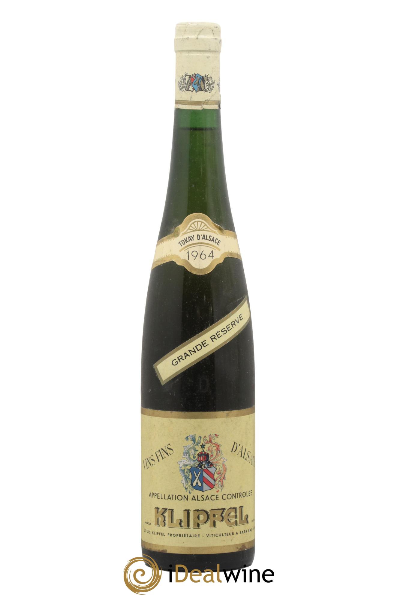Alsace Pinot gris Grande Réserve Louis Klipfel 1964 - Posten von 1 Flasche - 0