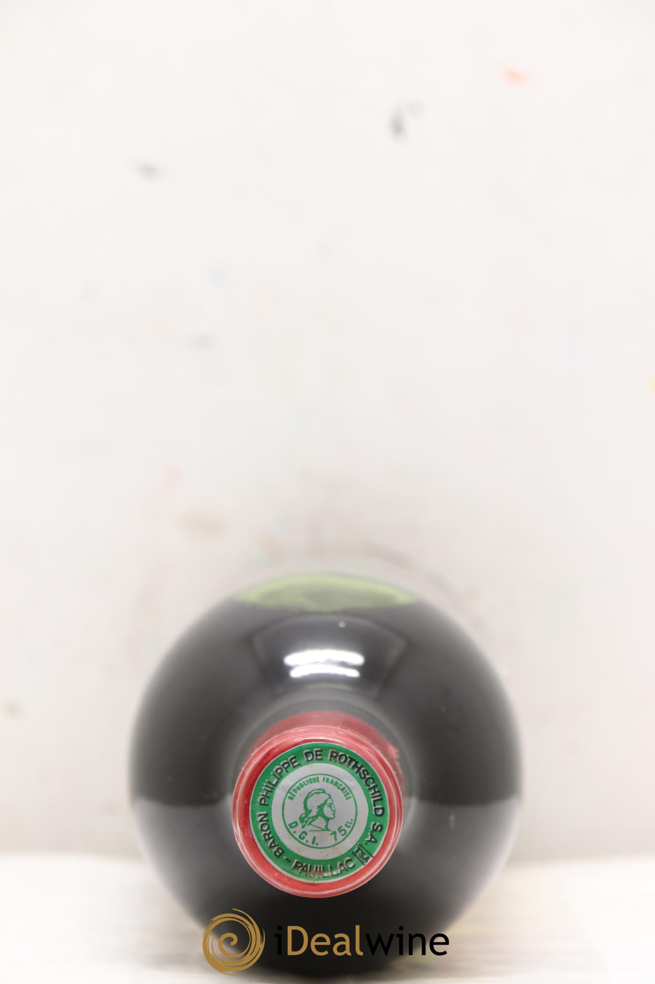 Château Mouton Rothschild 1er Grand Cru Classé 1975 - Lot de 1 bouteille - 1