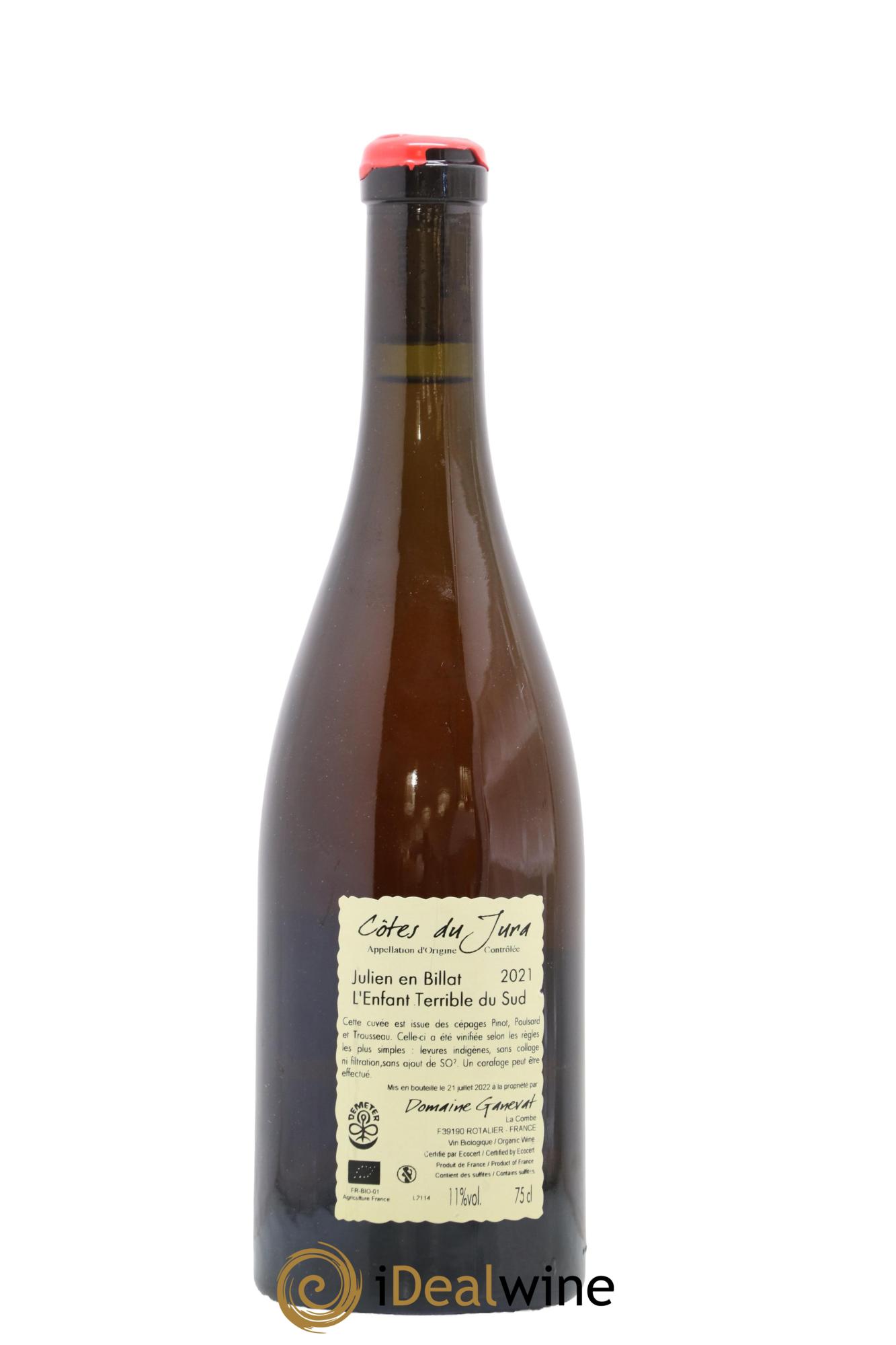 Côtes du Jura Julien en Billat l'enfant terrible du Sud Jean-François Ganevat (Domaine) 2021 - Posten von 1 Flasche - 1