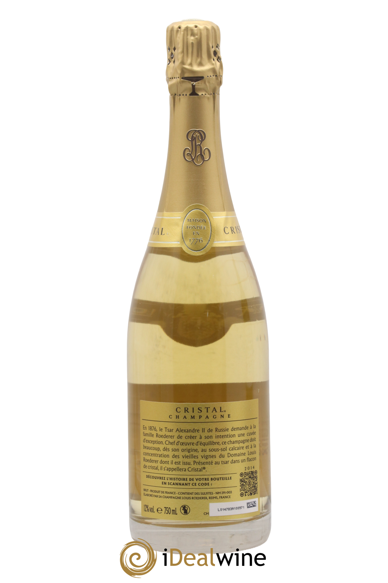 Cristal Louis Roederer 2014 - Lot of 1 bottle - 1
