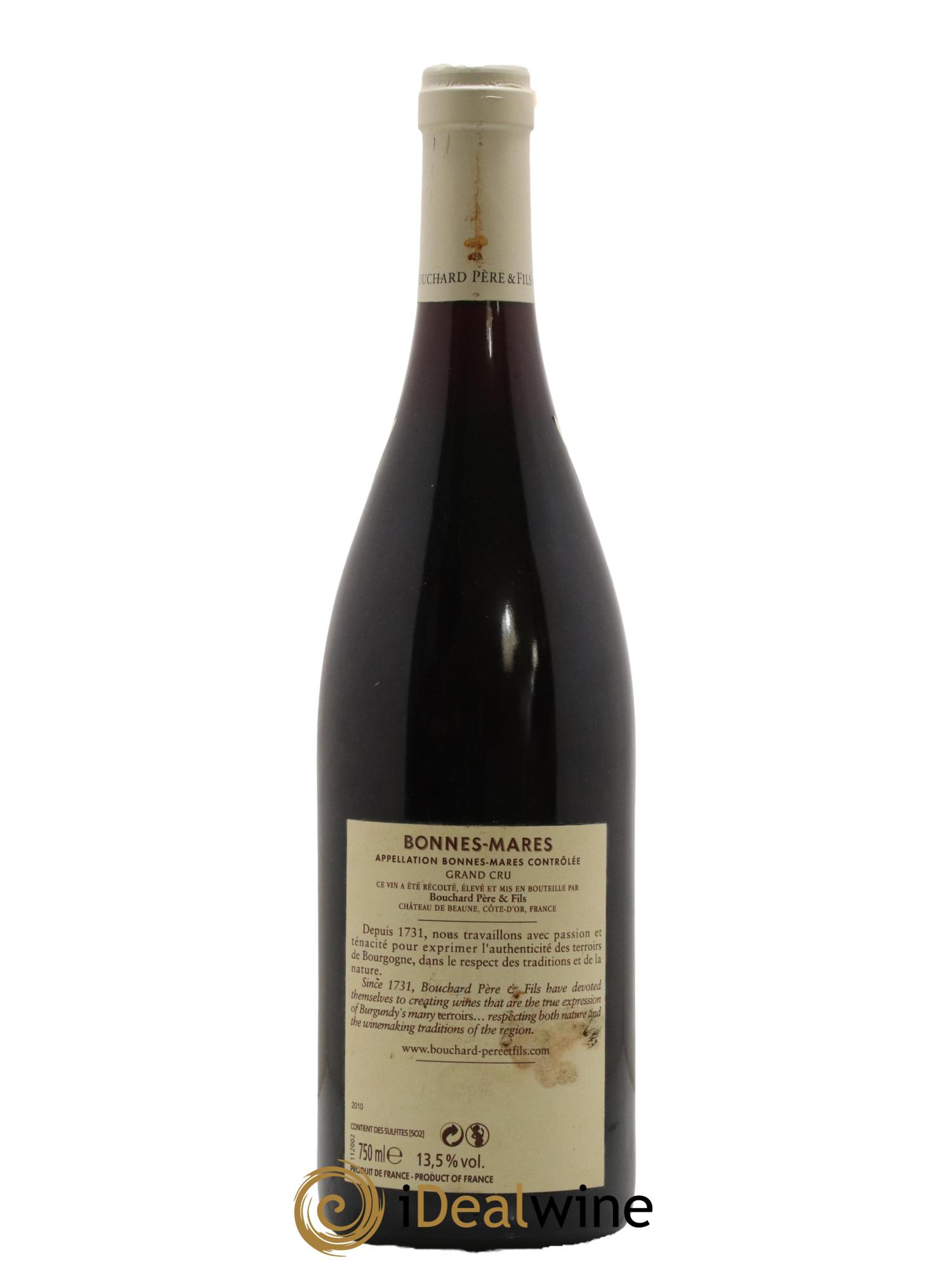 Bonnes-Mares Grand Cru Bouchard Père & Fils 2010 - Lot de 1 bouteille - 1