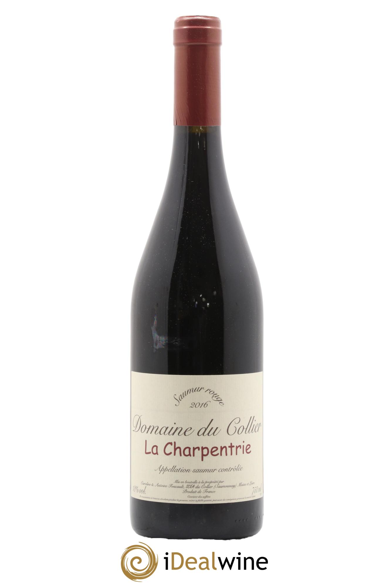 Saumur La Charpentrie Domaine du Collier  2016 - Lotto di 1 bottiglia - 0
