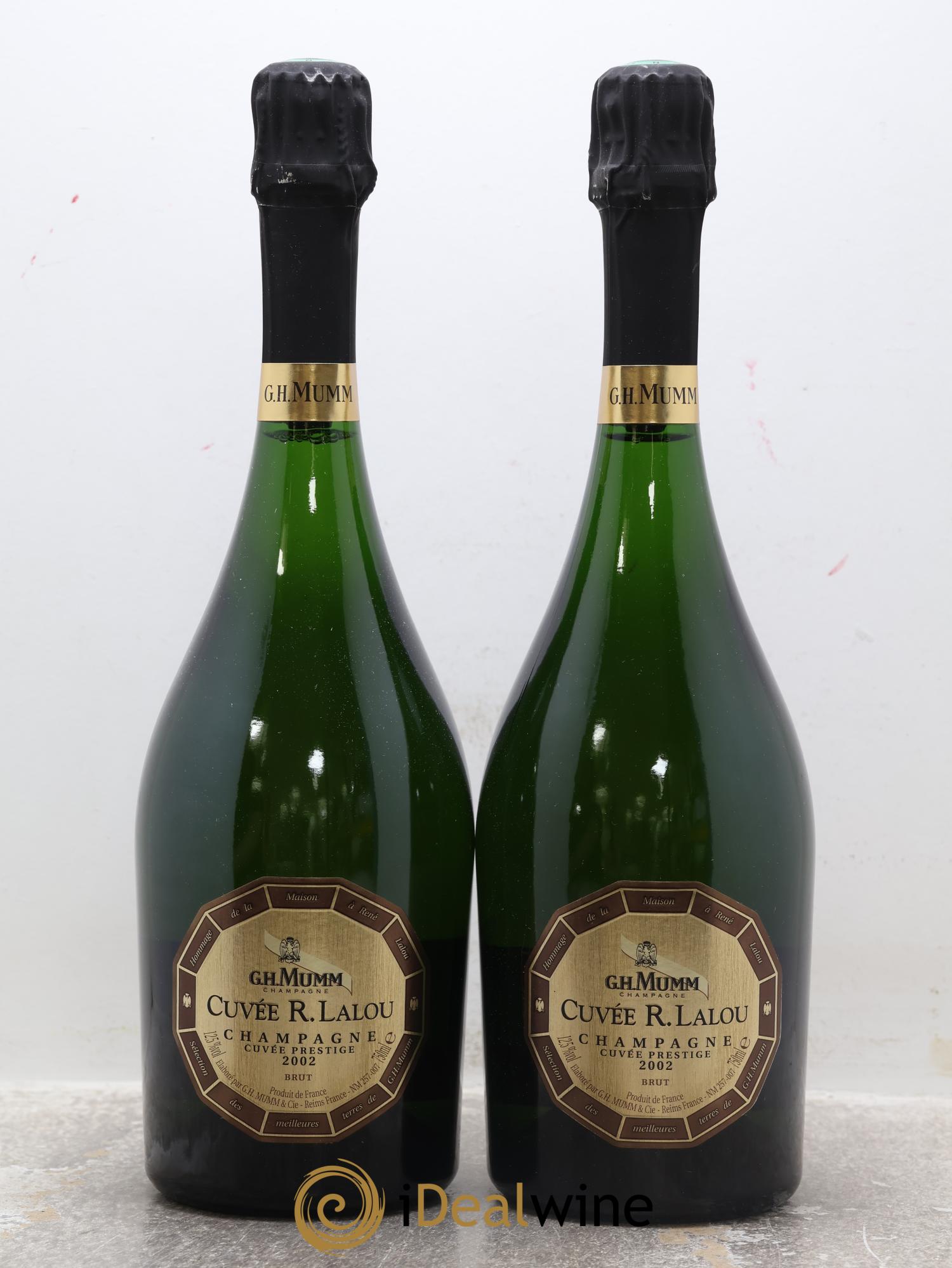 Cuvée R.Lalou Cuvée Prestige Mumm 2002 - Lot de 2 bouteilles - 1