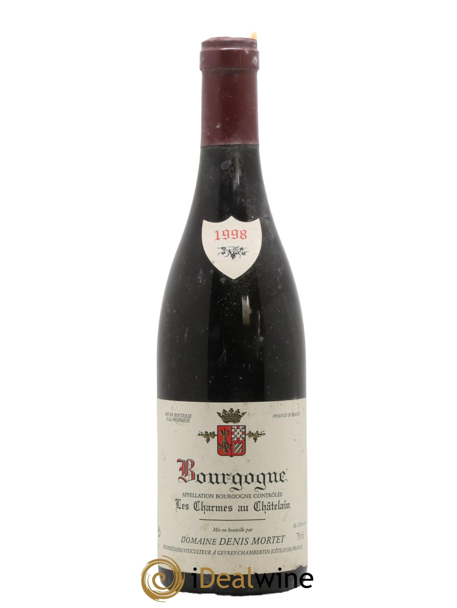 Bourgogne Les Charmes au Châtelain Denis Mortet (Domaine) 1998 - Lotto di 1 bottiglia - 0