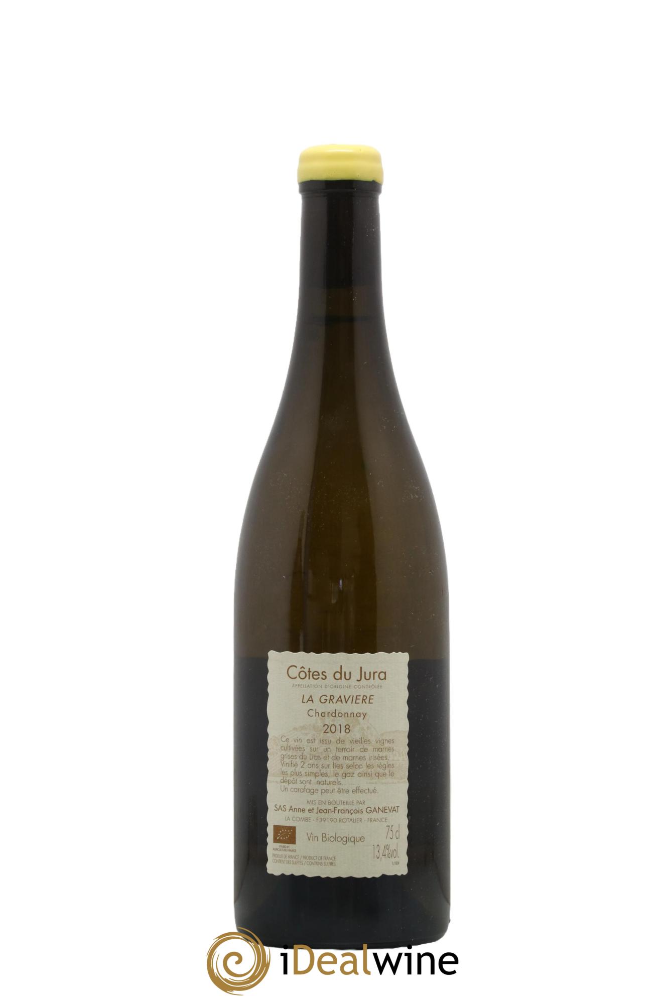 Côtes du Jura La Gravière Anne et Jean François Ganevat 2018 - Lot de 1 bouteille - 1