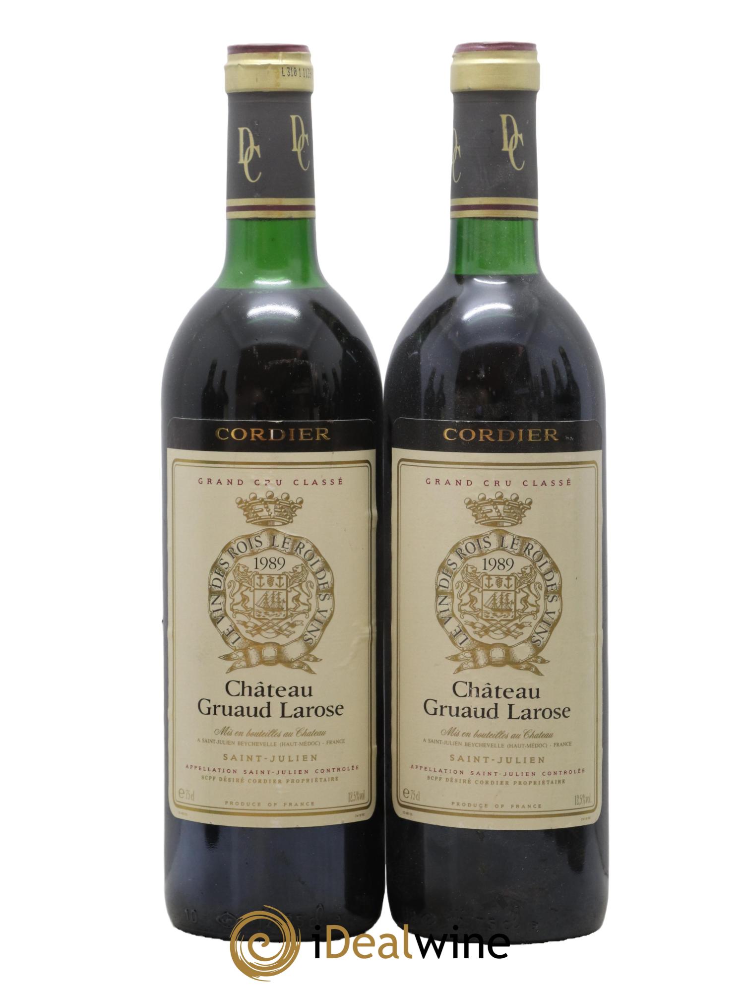 Château Gruaud Larose 2ème Grand Cru Classé 1989 - Lot de 2 bouteilles - 0