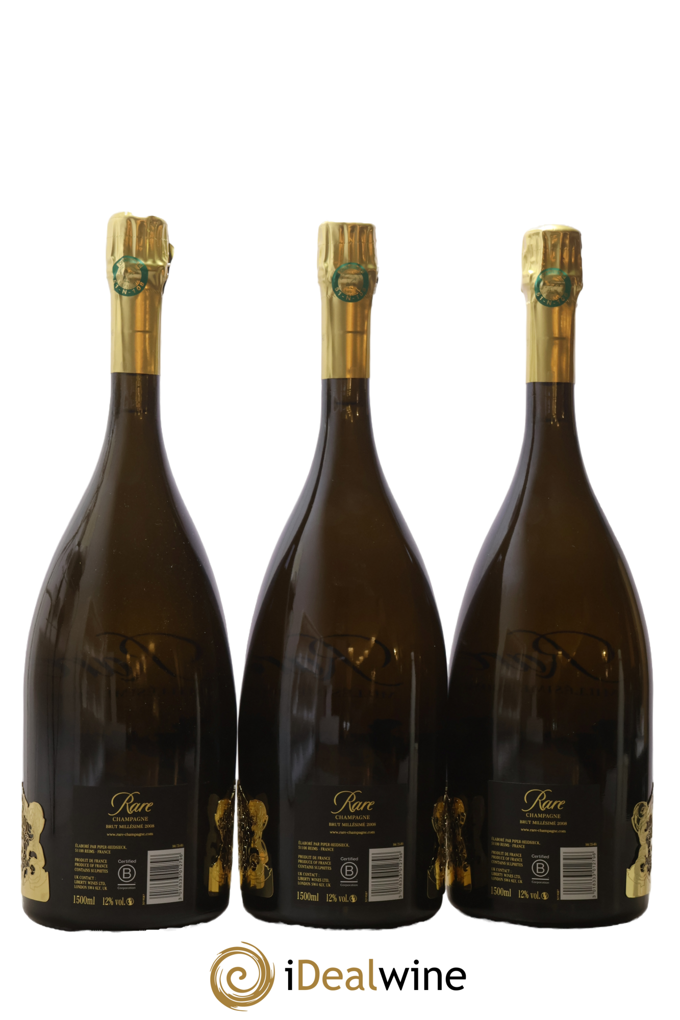 Rare Piper Heidsieck 2008 - Lotto di 3 magnum - 1