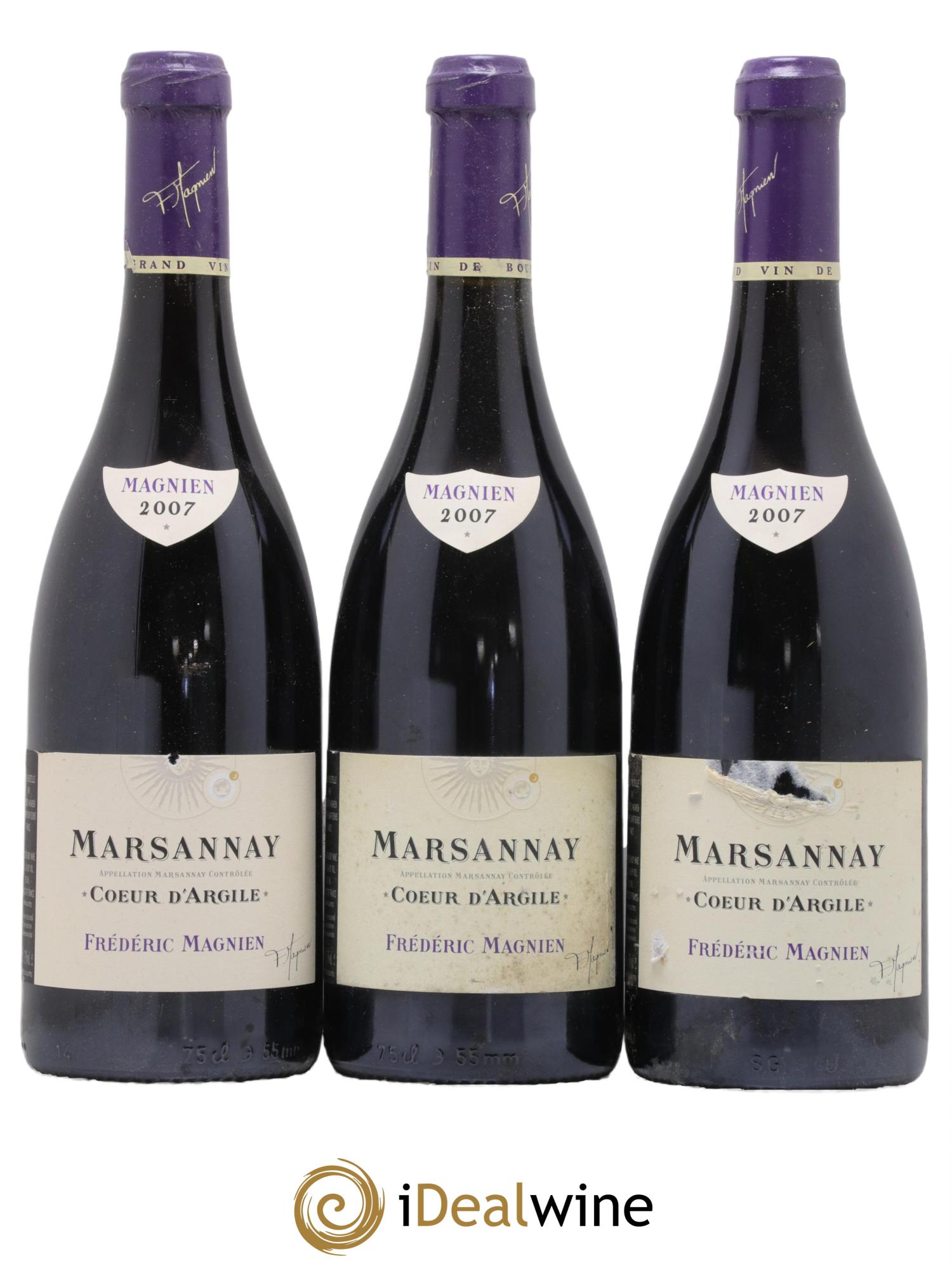 Marsannay Coeur D Argile Frederic Magnien 2007 - Lot de 3 bouteilles - 0