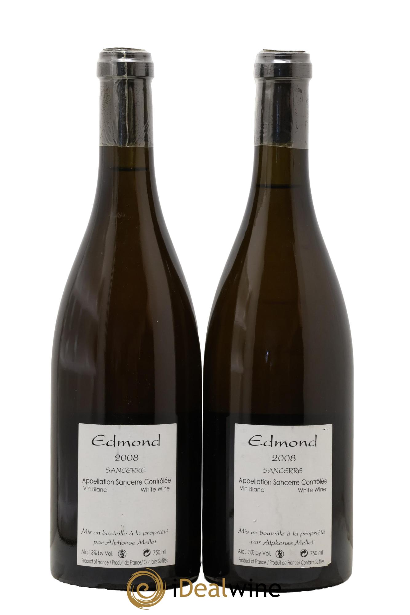 Sancerre Cuvée Edmond Alphonse Mellot 2008 - Lot of 2 bottles - 1