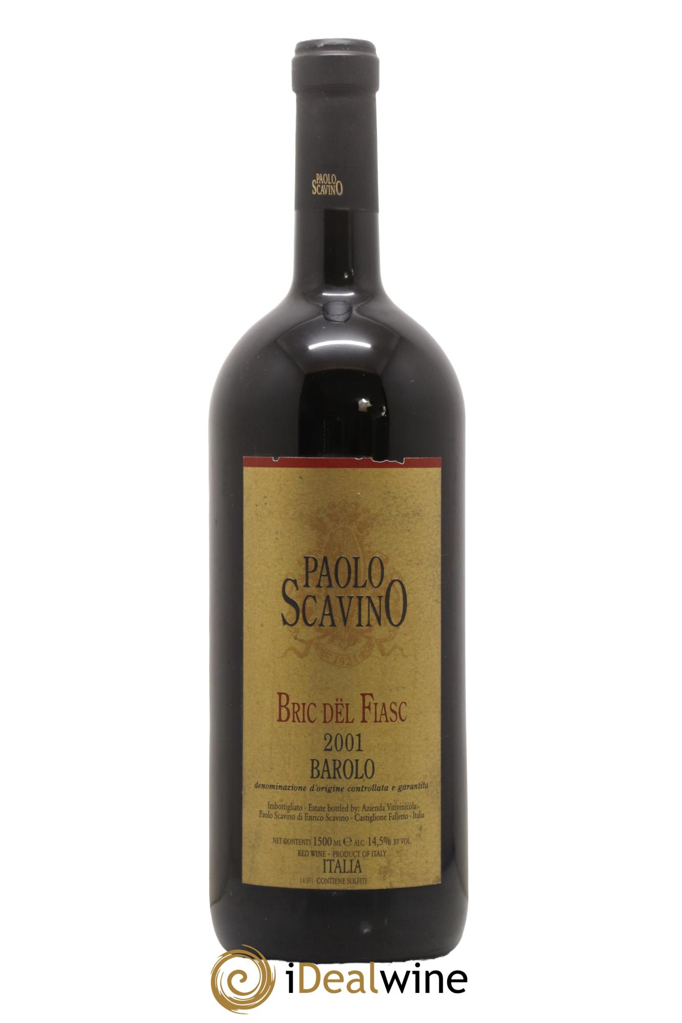 Barolo DOCG Bric del Fiasc Paolo Scavino 2001 - Lot de 1 magnum - 0