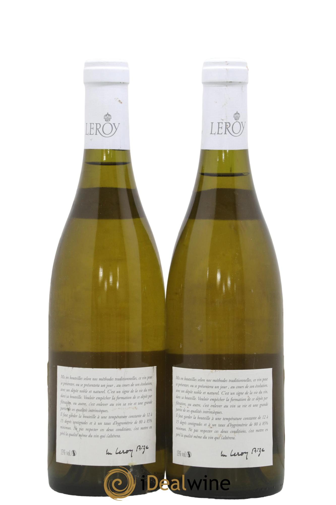Meursault 1er Cru Blagny Leroy SA 2005 - Lot de 2 bouteilles - 1