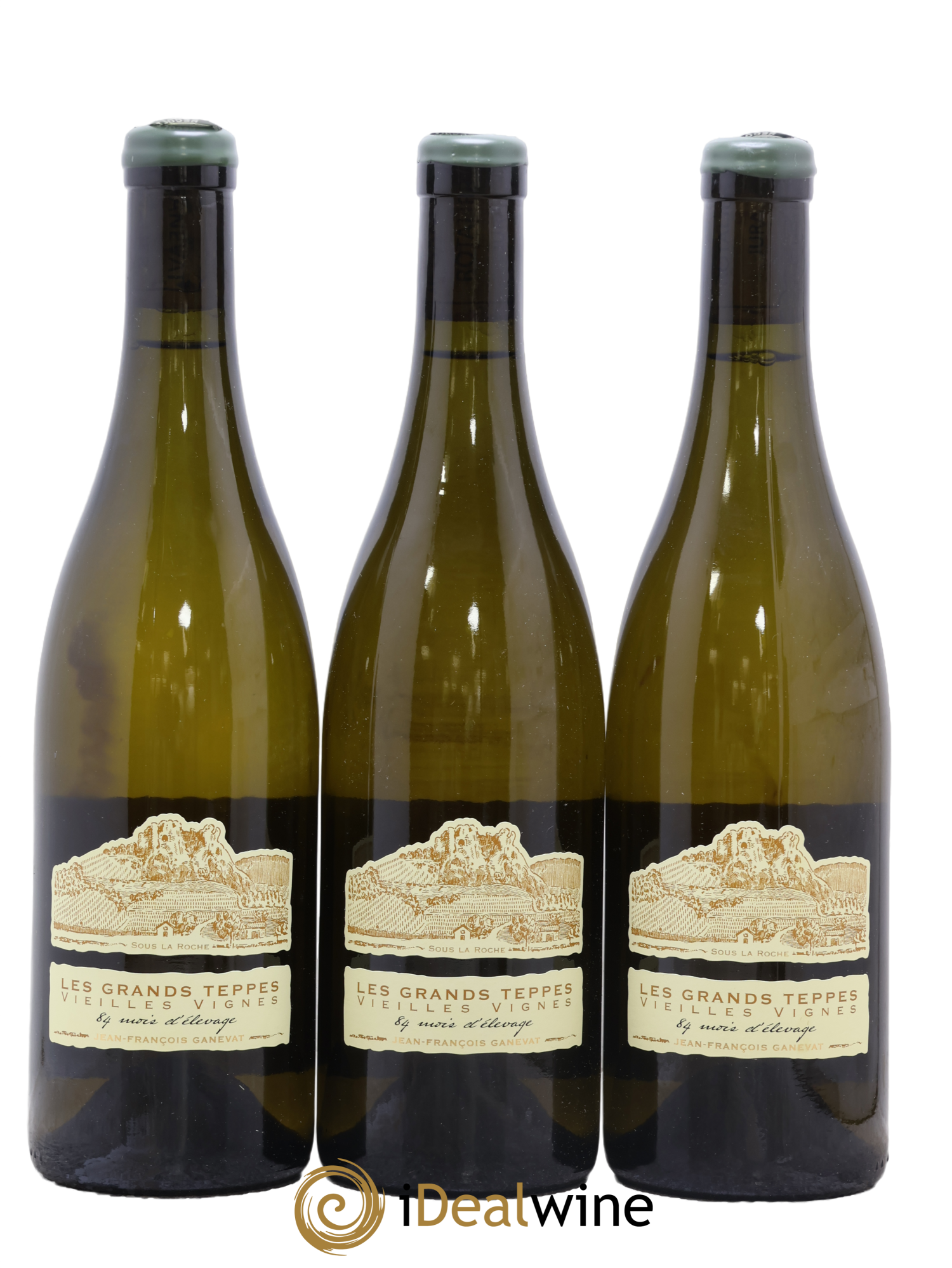 Côtes du Jura Chardonnay Les Grands Teppes Vieilles Vignes 84 Mois D'Elevage Jean-François Ganevat (Domaine) 2018 - Lot of 3 bottles - 0
