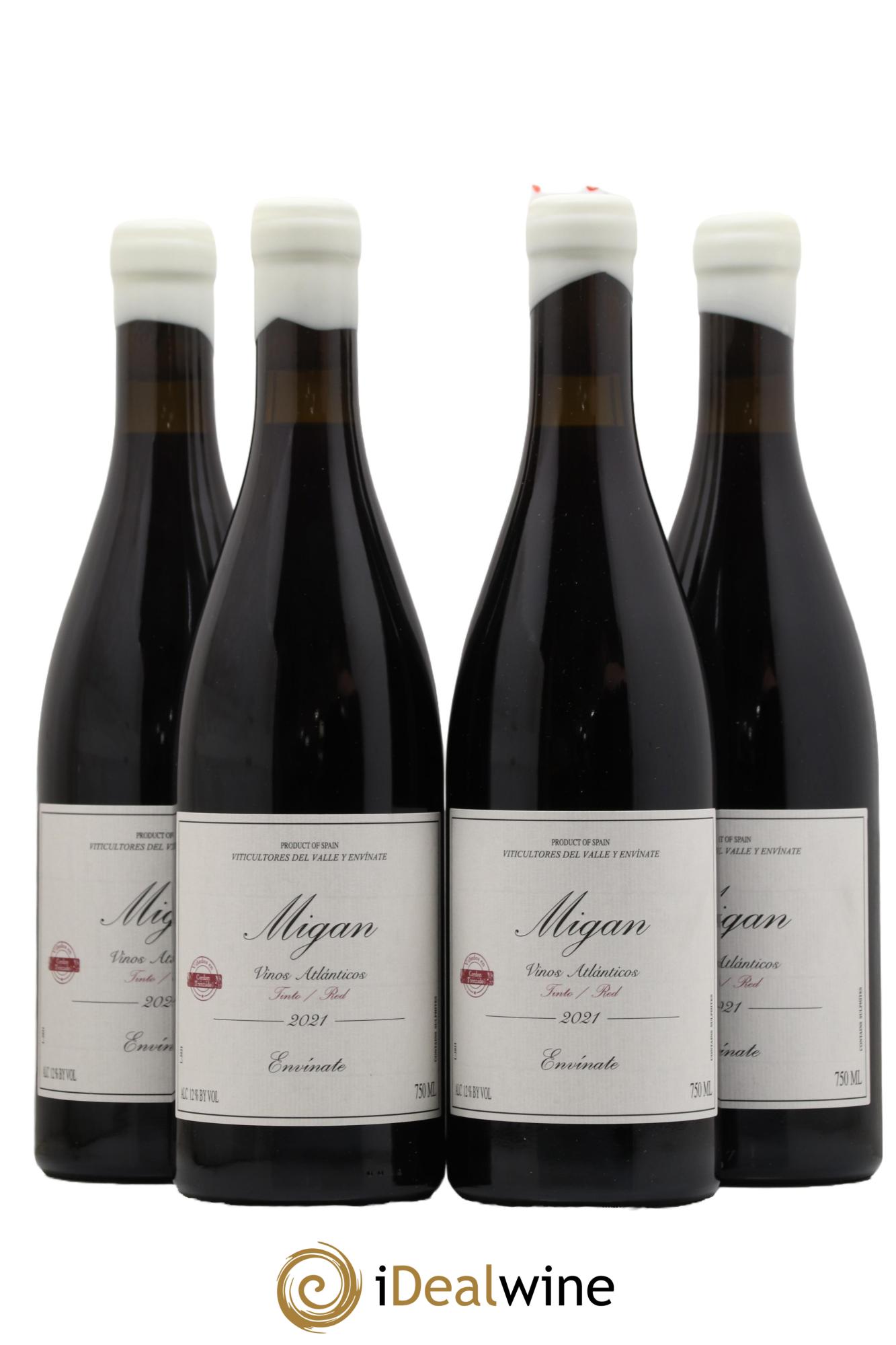Espagne Tenerife Migan Envinate 2021 - Lot de 4 bouteilles - 0