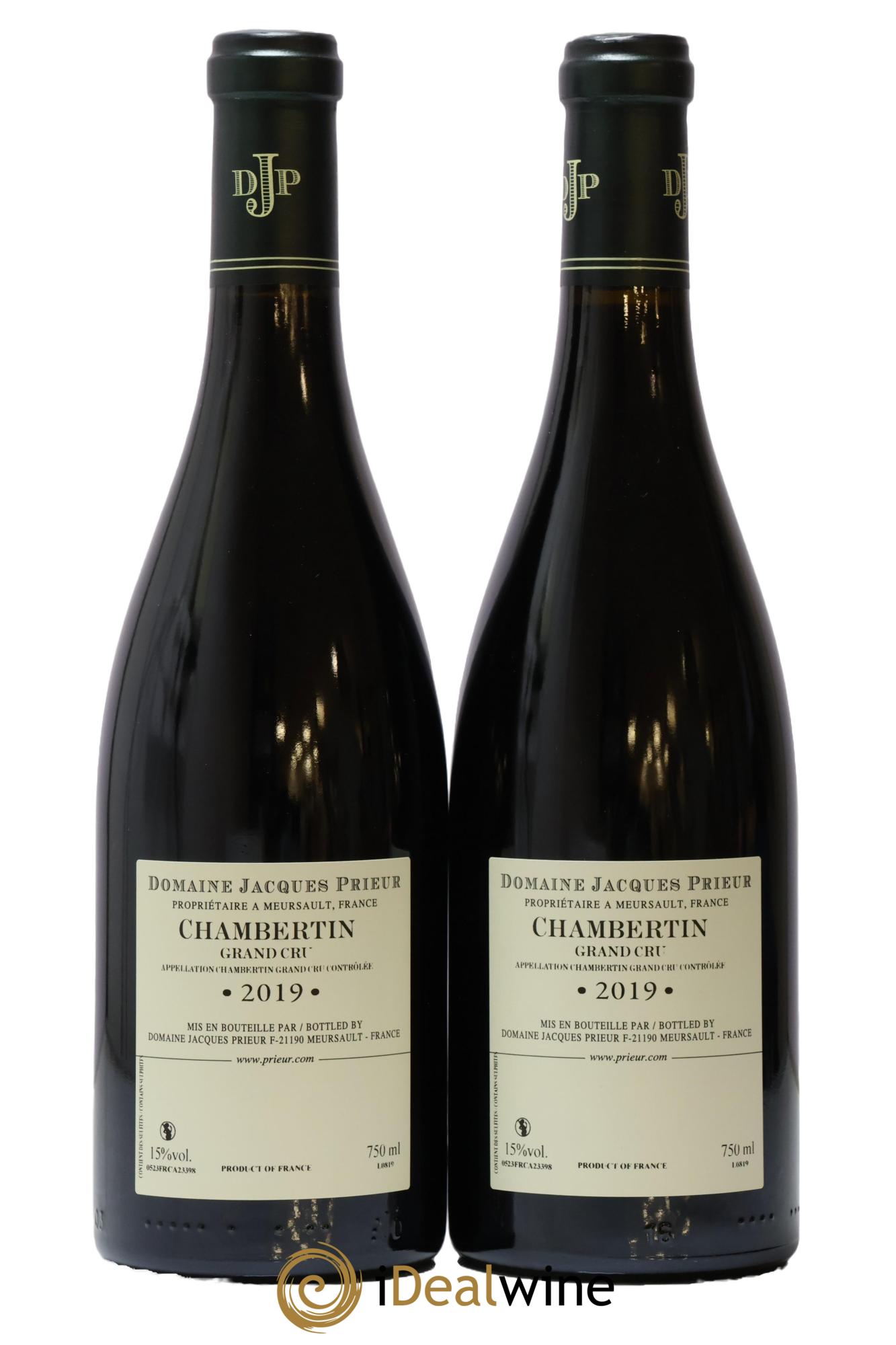 Chambertin Grand Cru Jacques Prieur (Domaine) 2019 - Lot of 2 bottles - 1