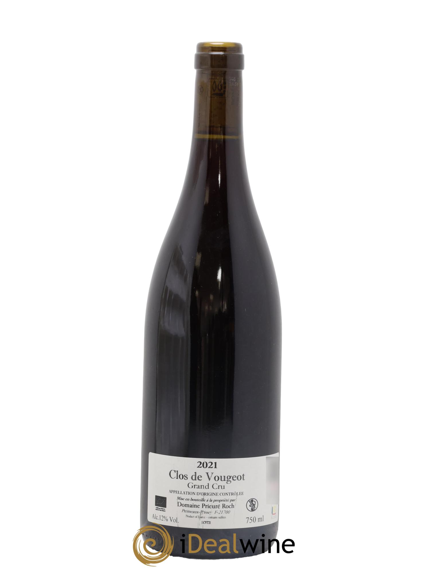 Clos de Vougeot Grand Cru Prieuré Roch 2021 - Lot de 1 bouteille - 1