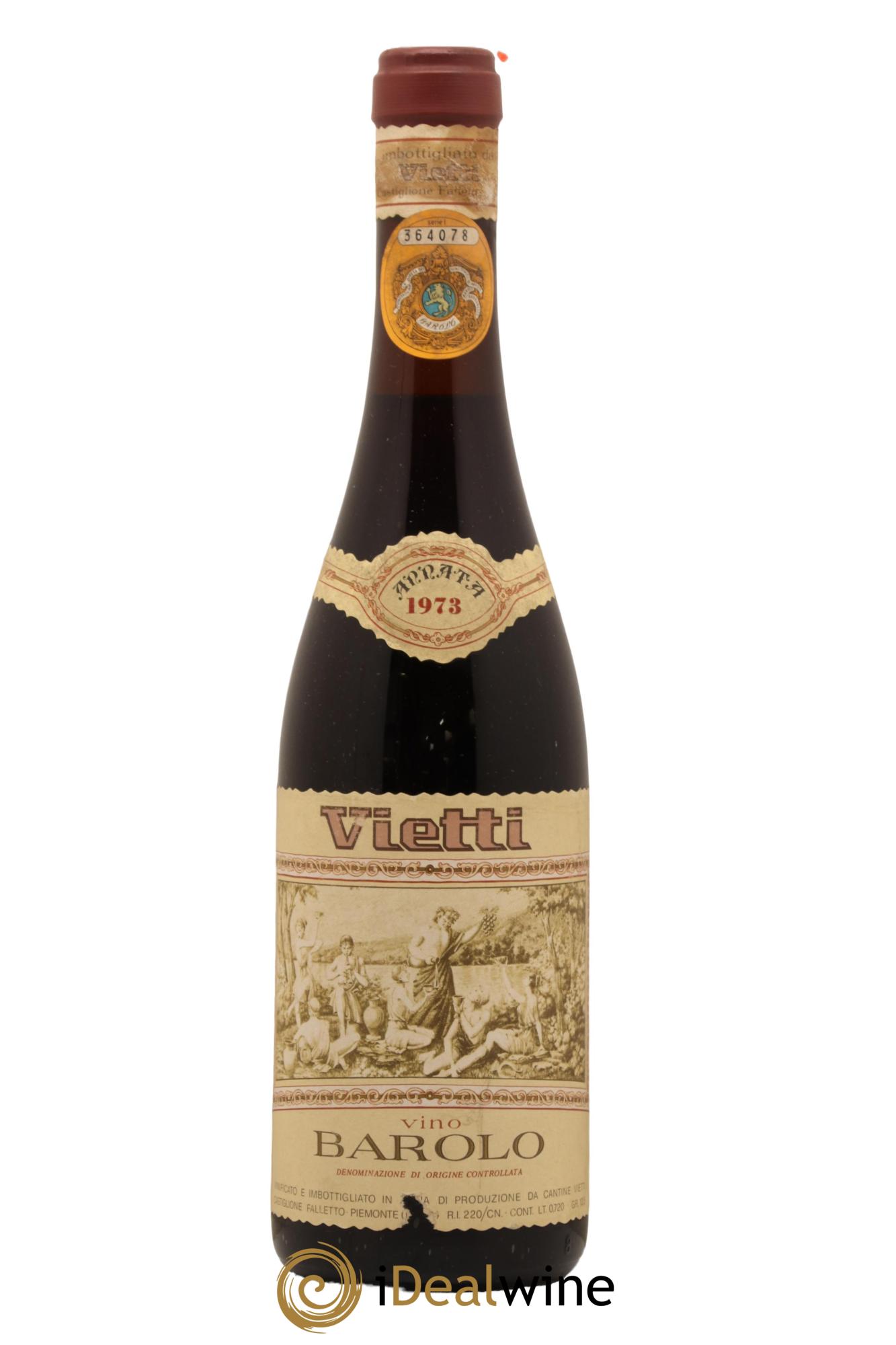 Barolo DOCG Castiglione Vietti 1973 - Lot de 1 bouteille - 0